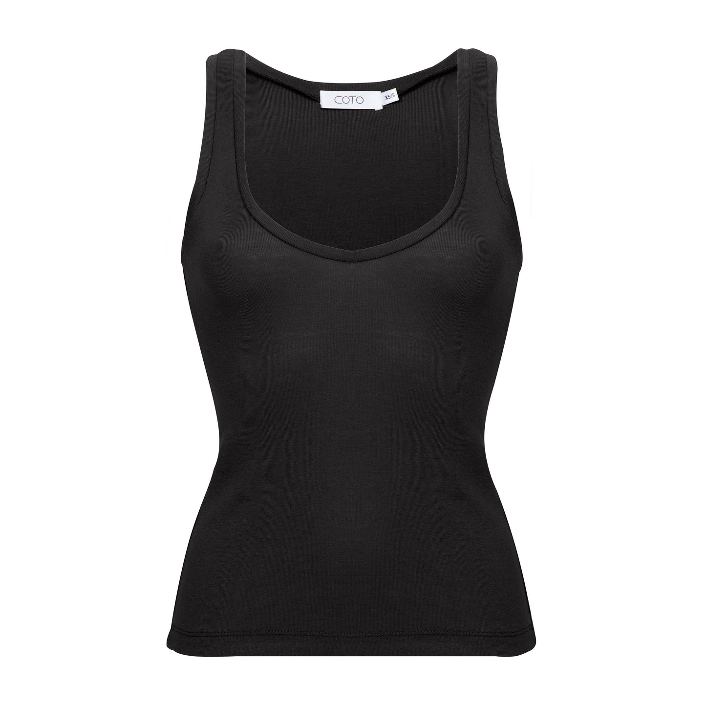 BASIC V-NECK TANK 030 BLACK