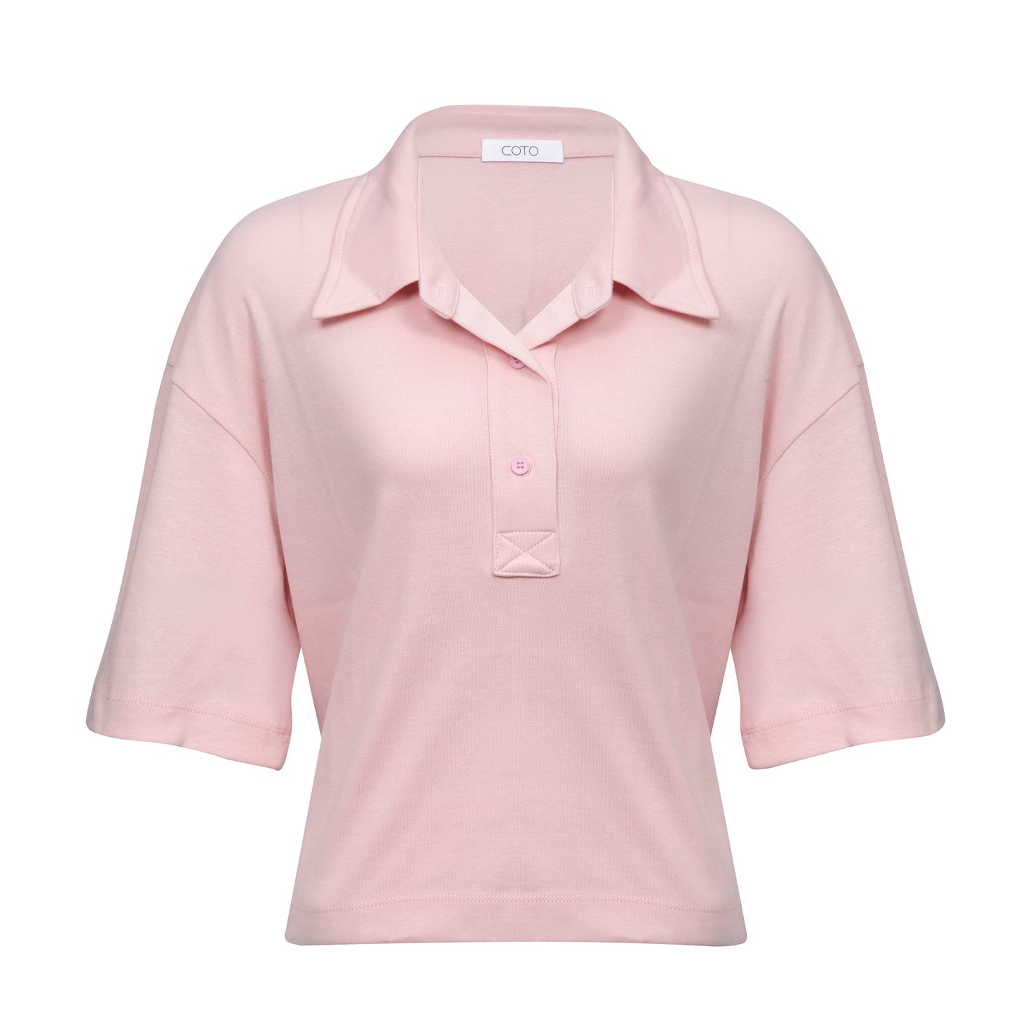 OVERSIZED POLO 020 BABY PINK