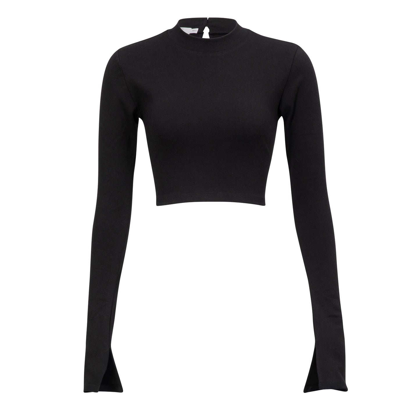 SOFT MOCK NECK LONG SLEEVE 052 BLACK