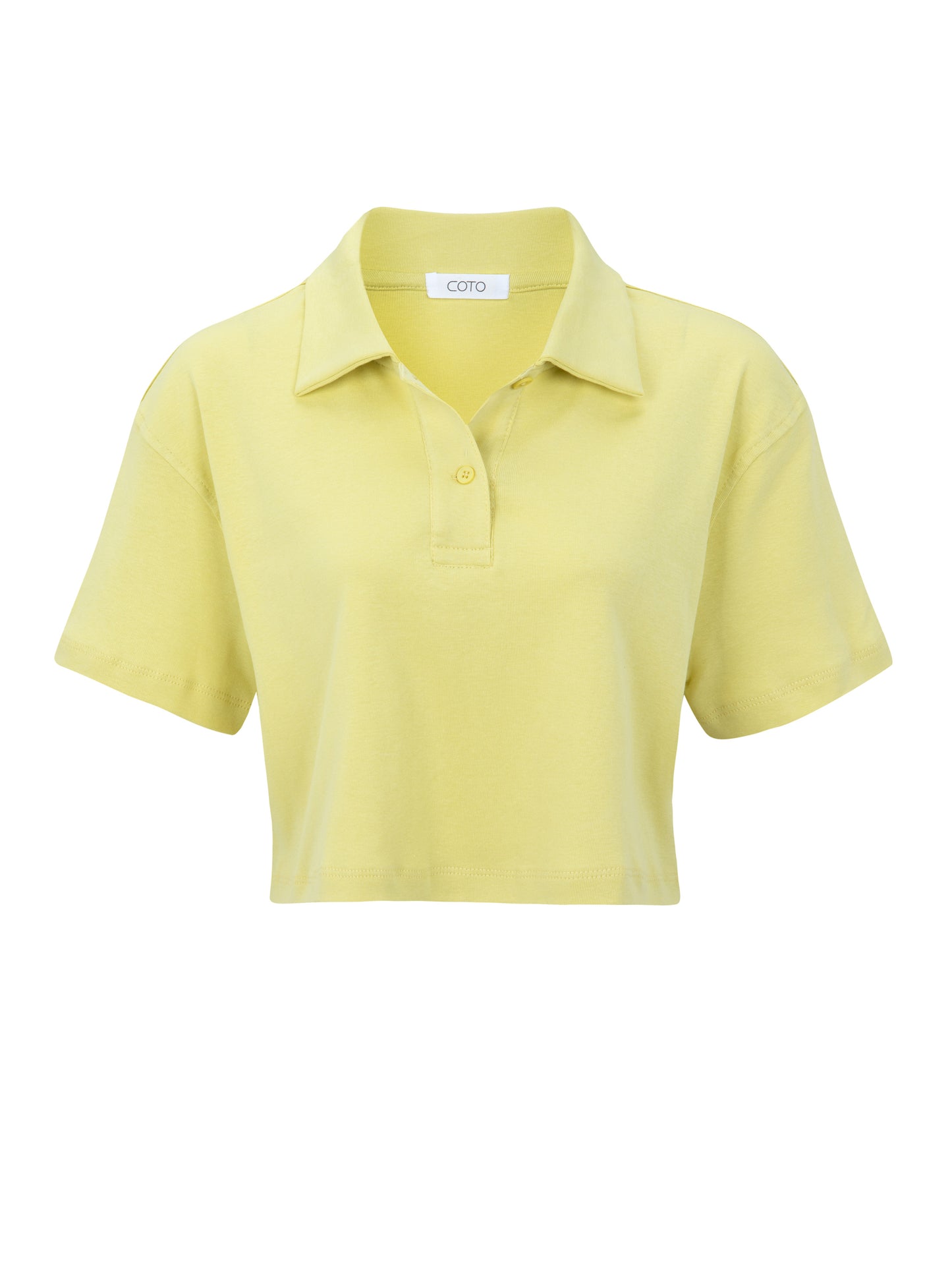 CROP POLO T-SHIRT 022 LIME