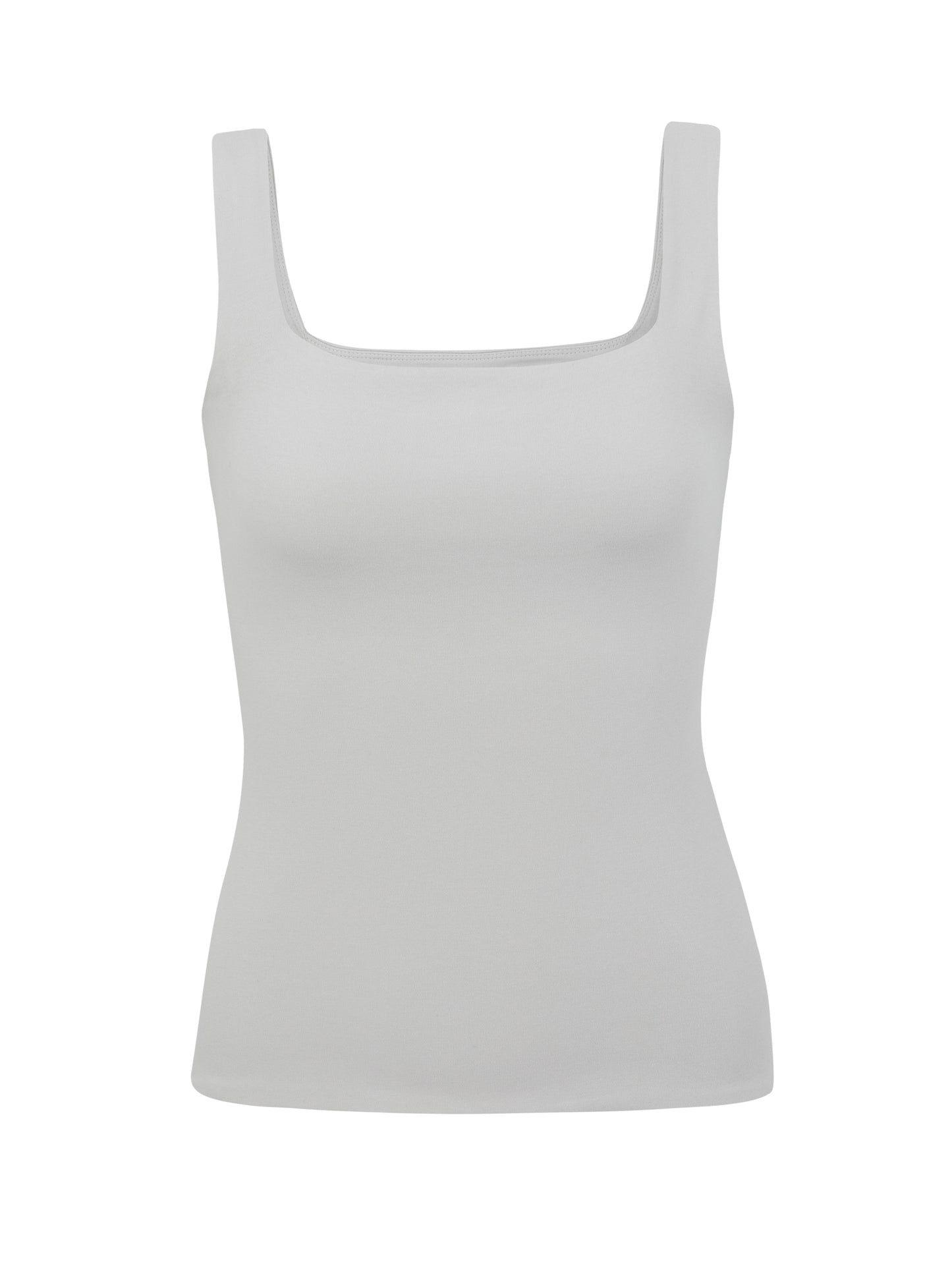 SOFT SQUARE NECK TANK 033 STONE
