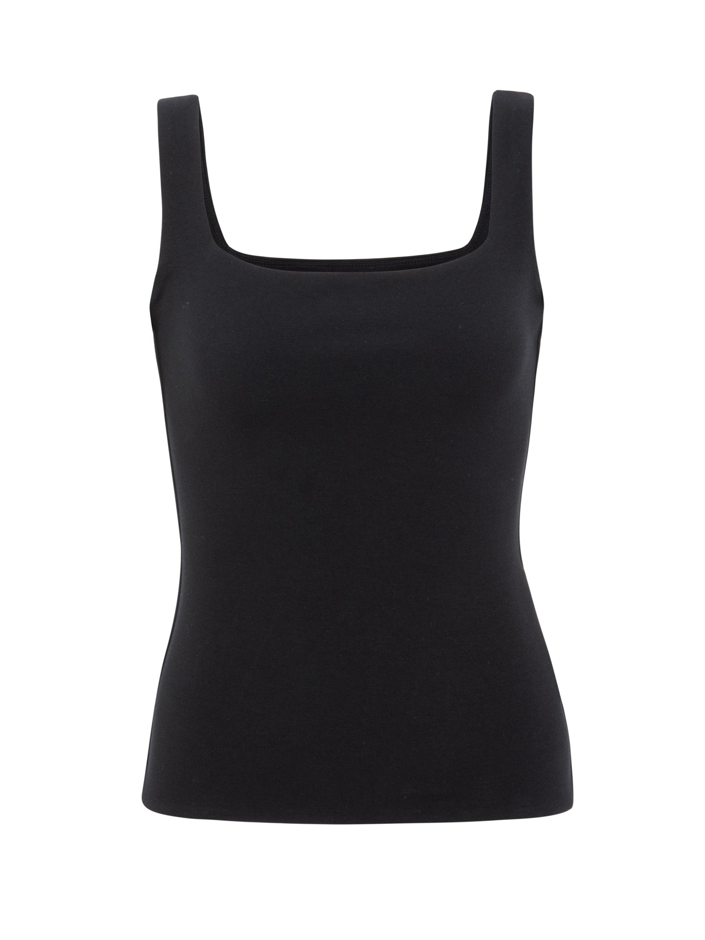 SOFT SQUARE NECK TANK 033 BLACK