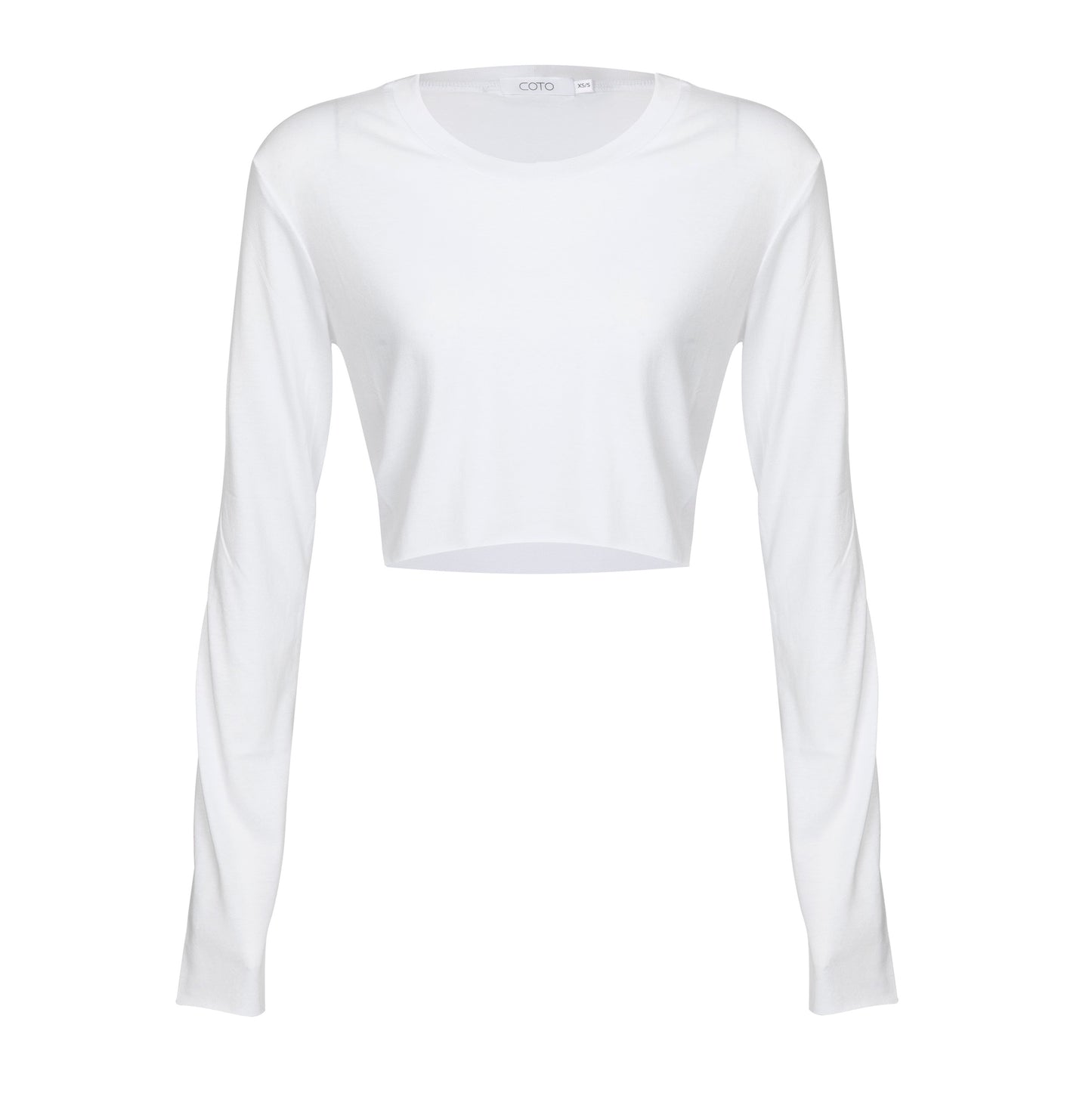 BELL SLEEVE CROP TOP 043 WHITE