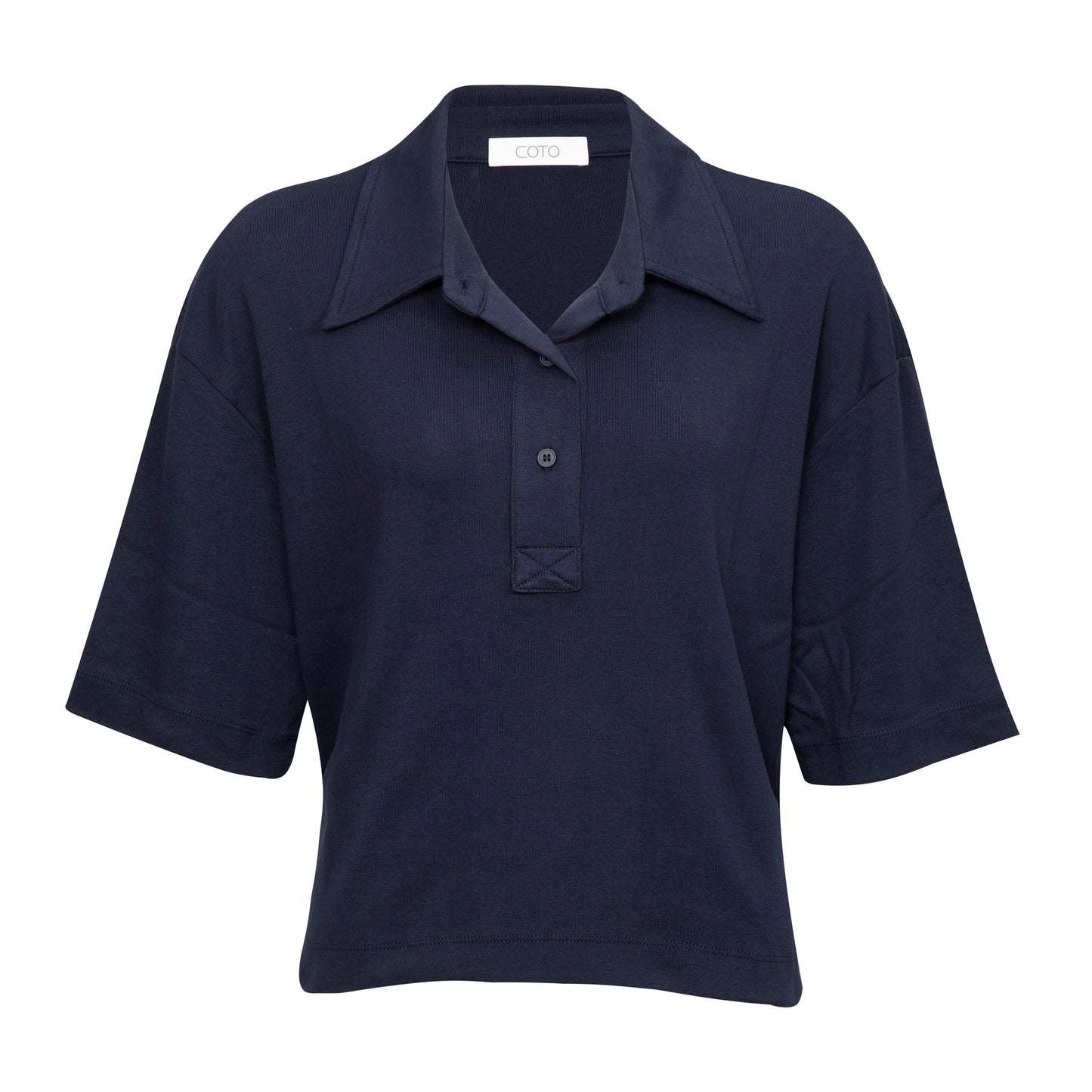 OVERSIZED POLO 020 NAVY