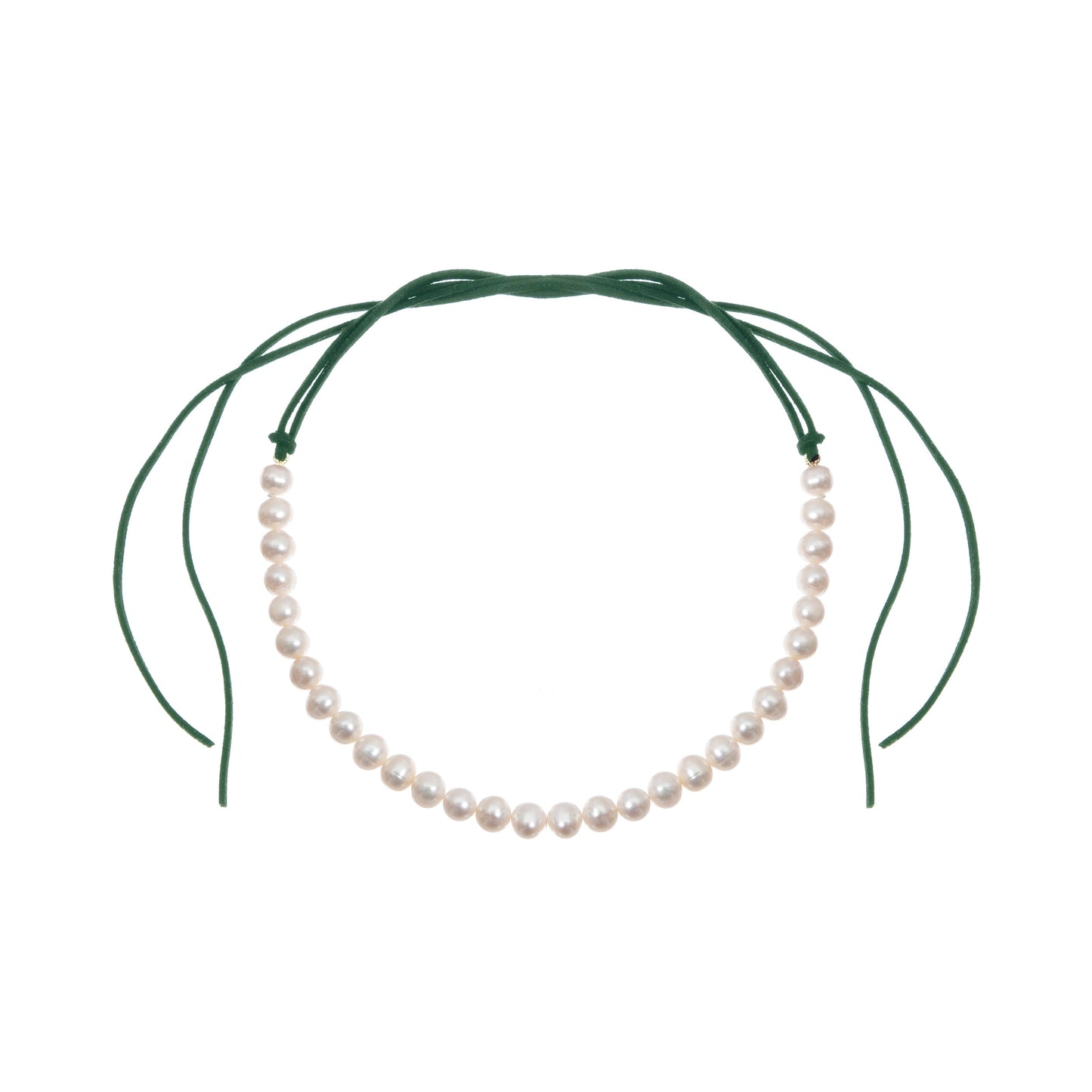 DARK GREEN CHOKER NECKLACE