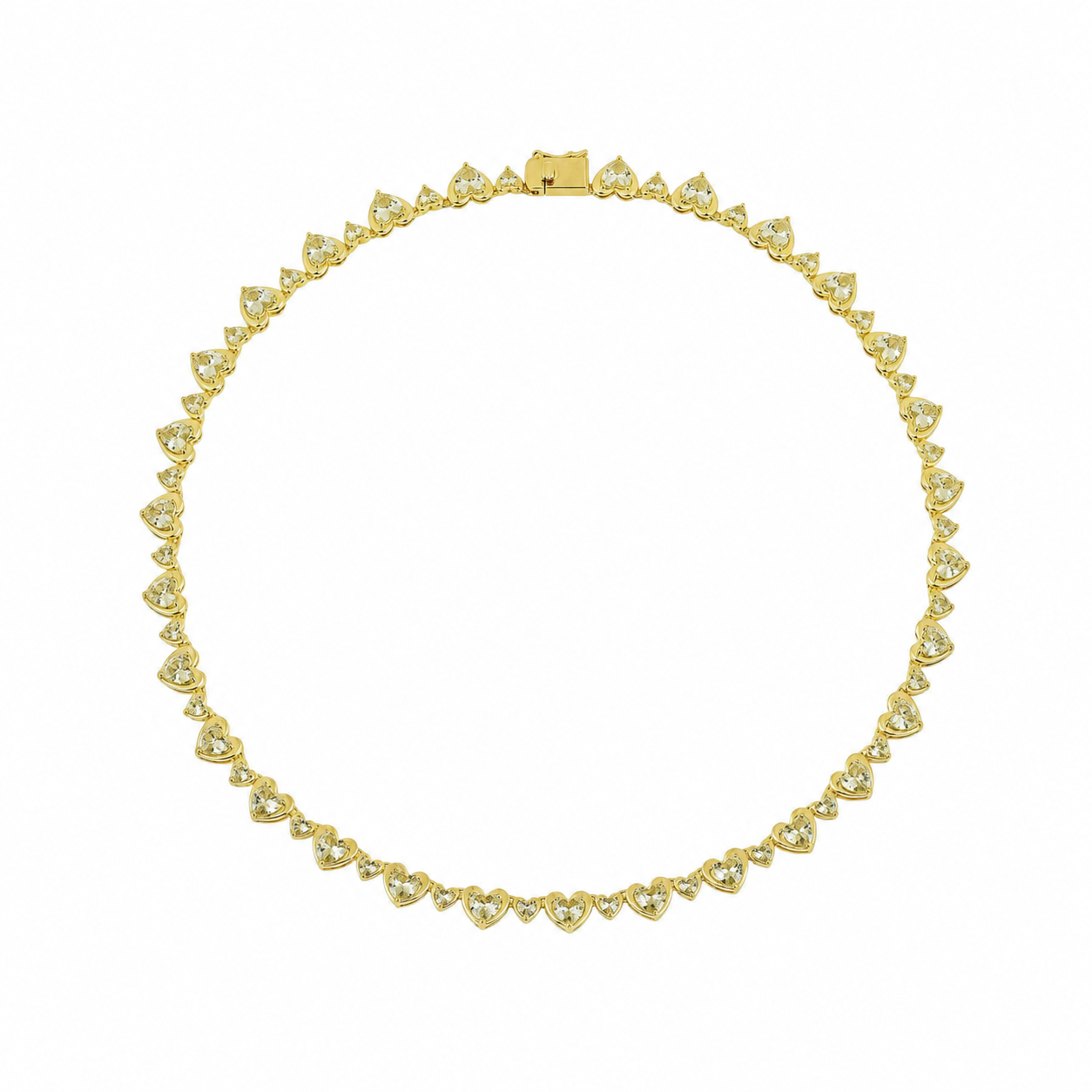 CROWN HEARTS TENNIS NECKLACE