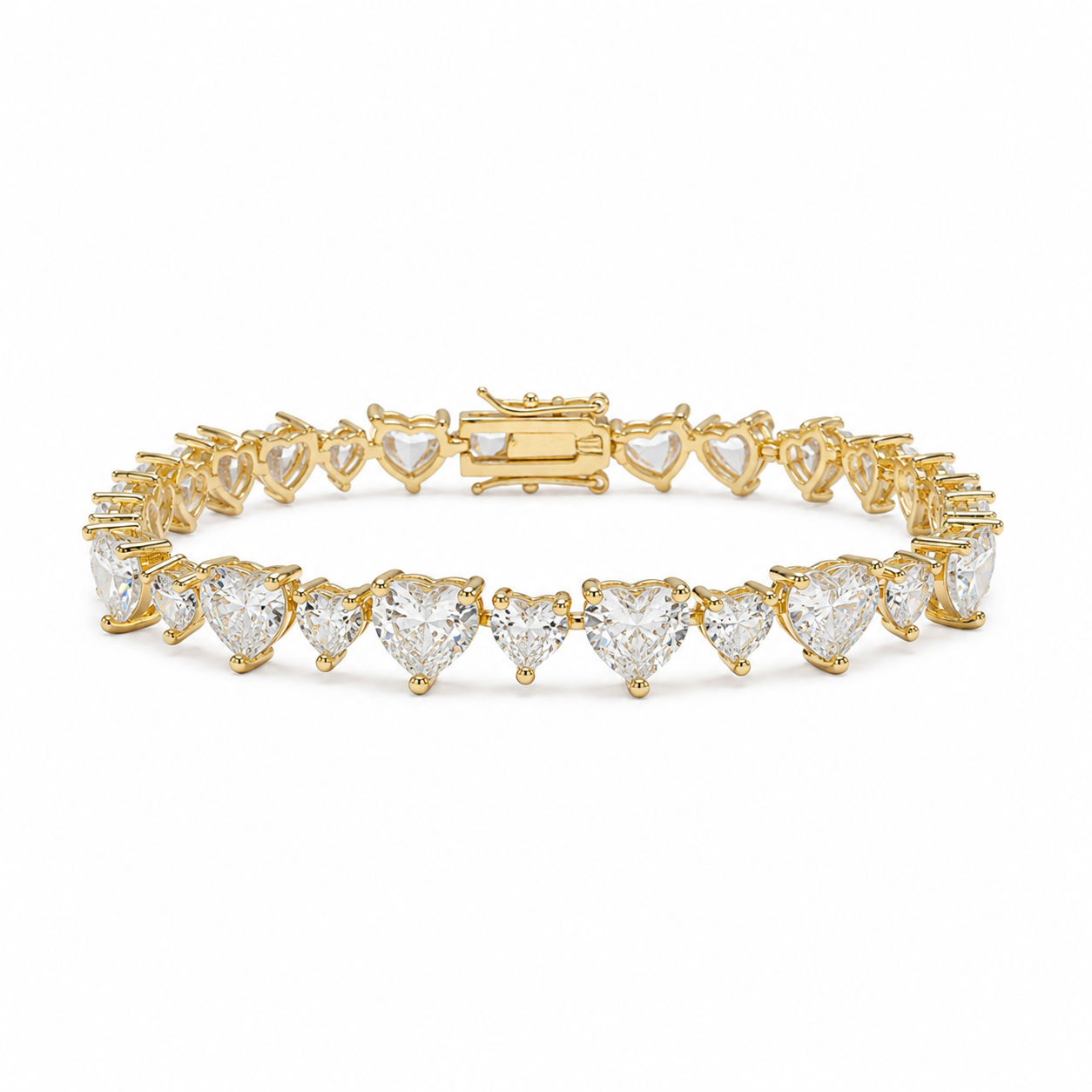 GOLD QUEEN TENNIS BRACELETS