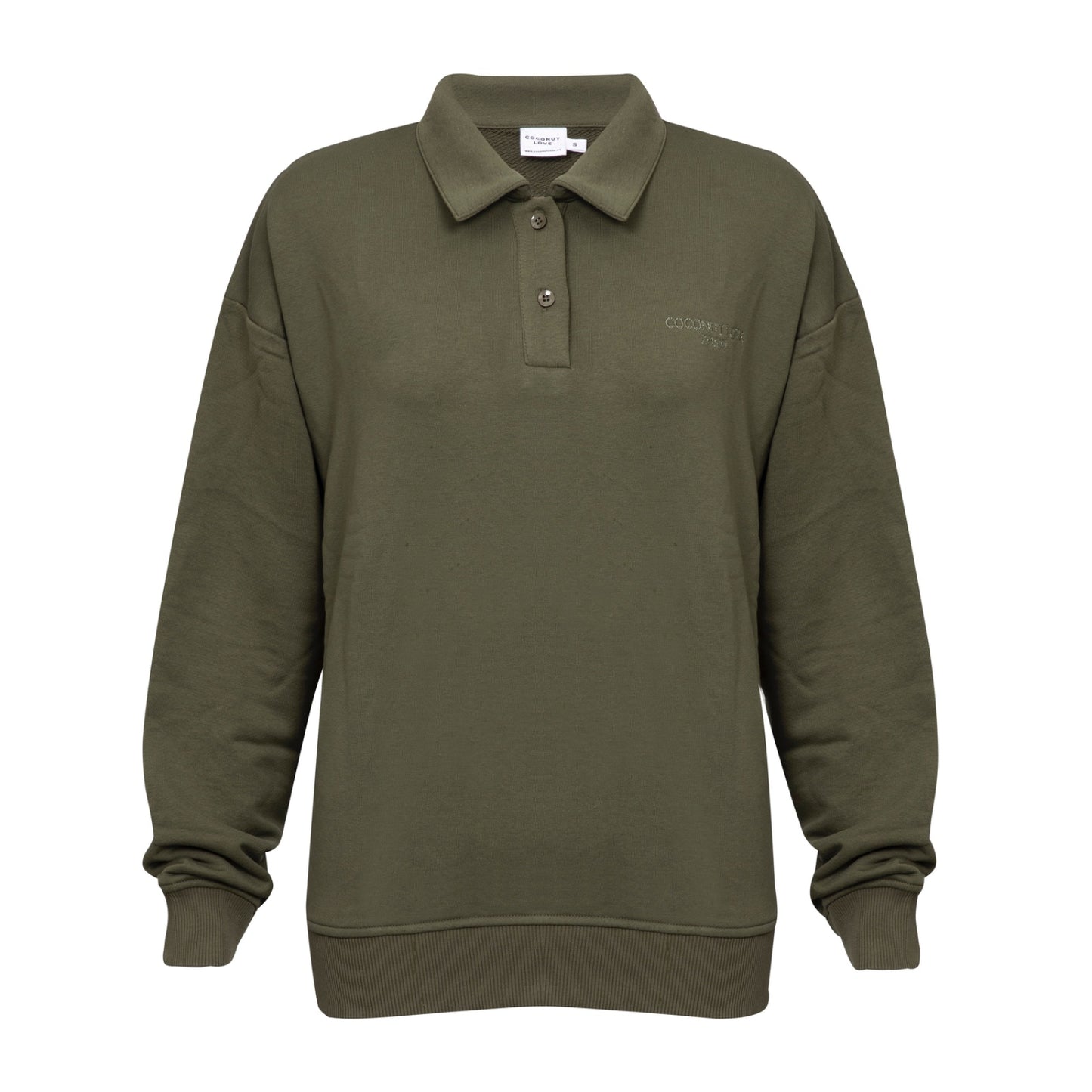 GREEN 1989 LIGHT POLO SWEATSHIRT