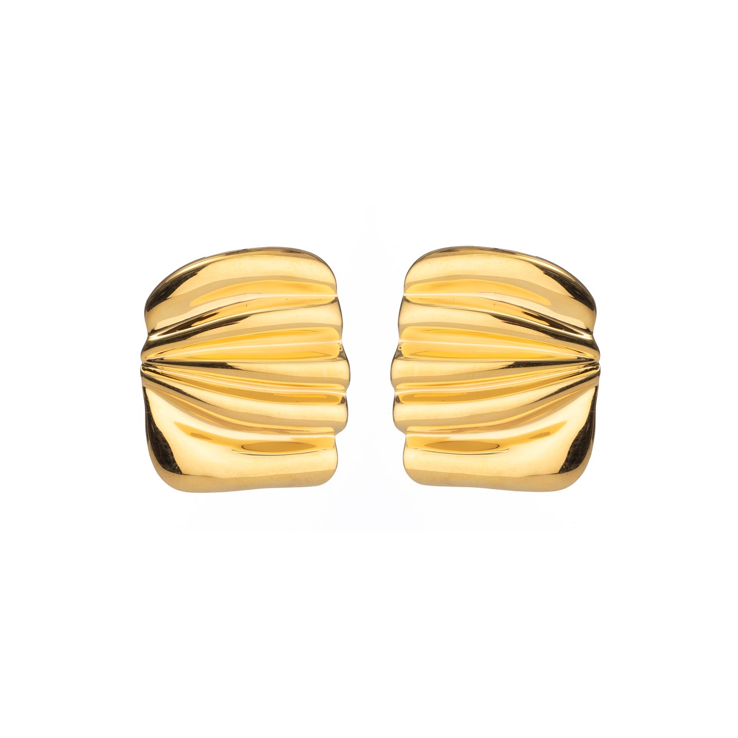 GOLD WAVE EARRINGS