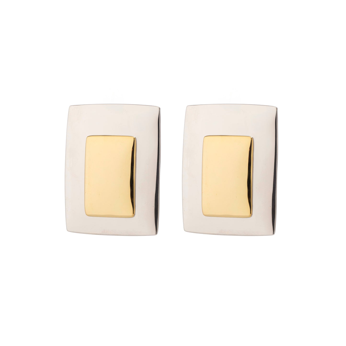 SILVER RECTANGLE EARRINGS