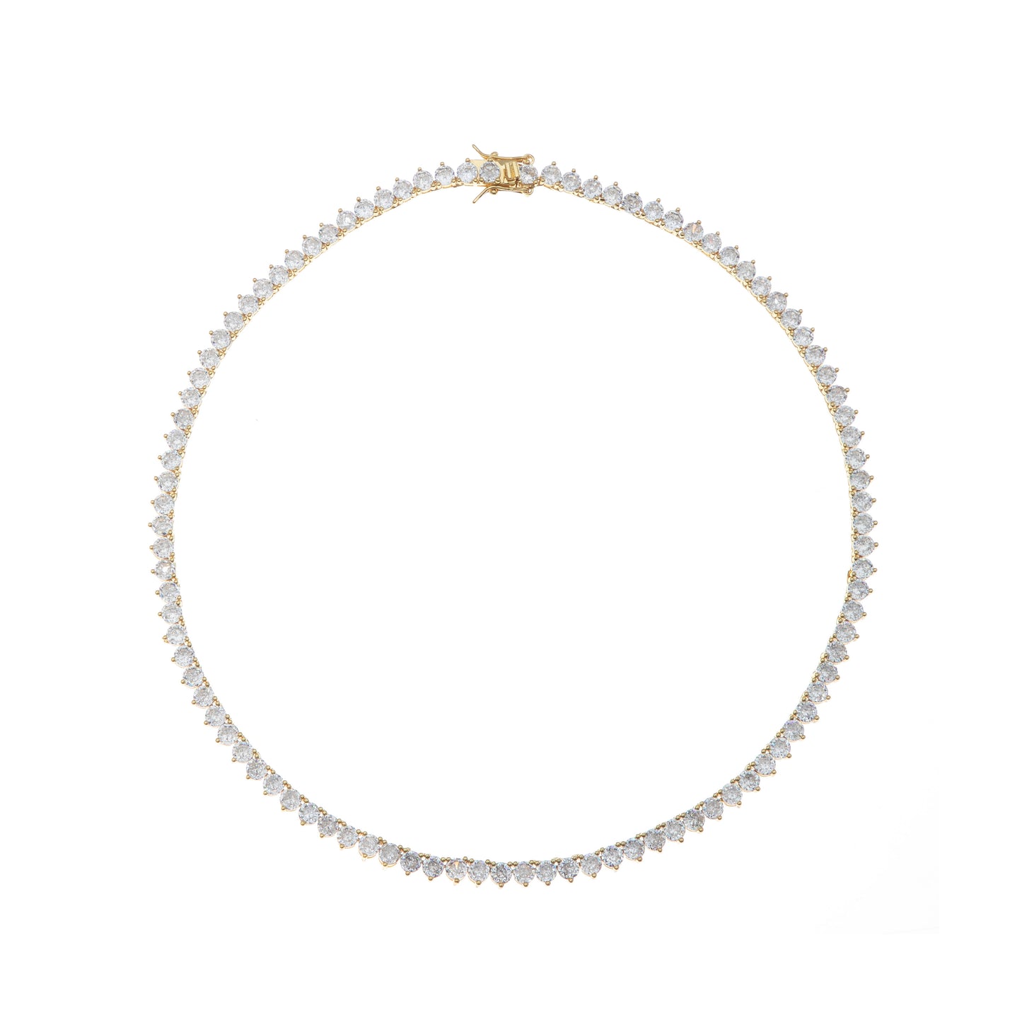 GOLD CLASSIC TENNIS NECKLACE