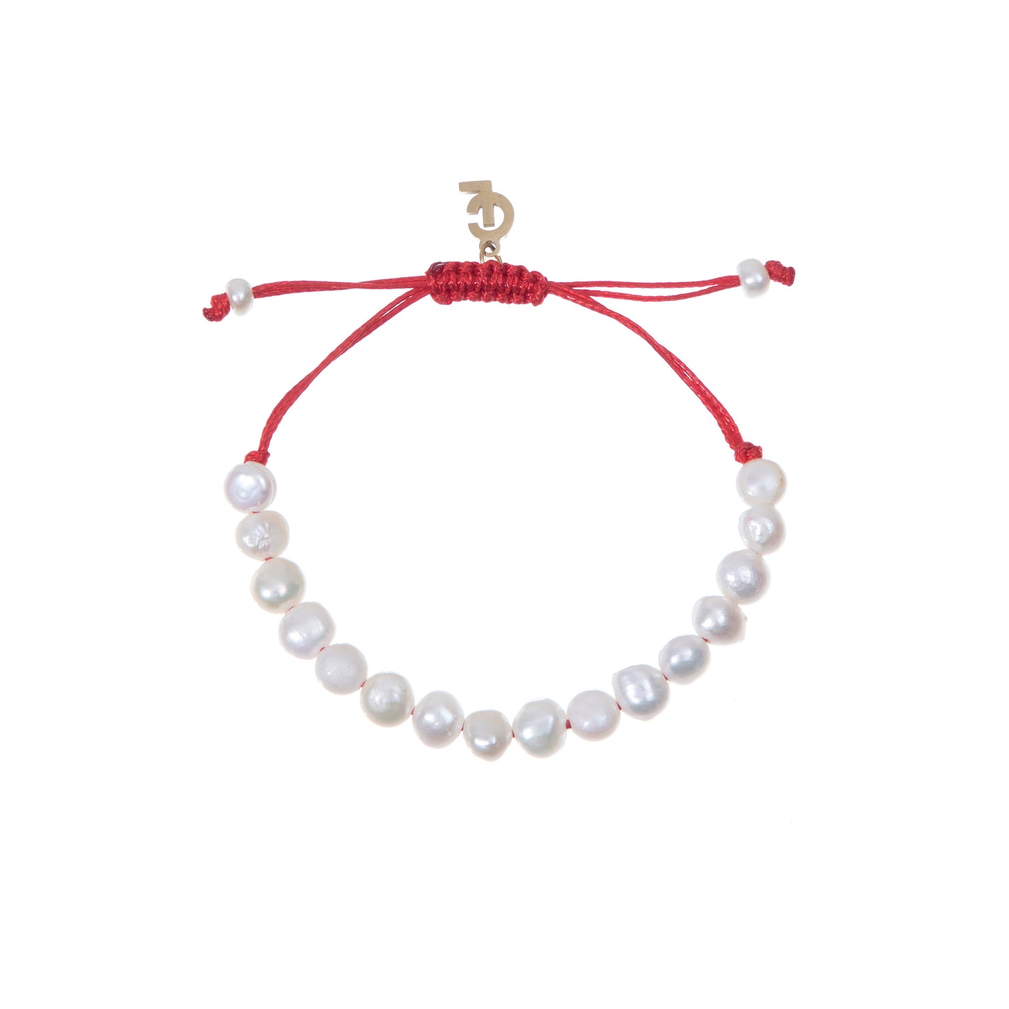 RED 16 PEARLS BRACELET