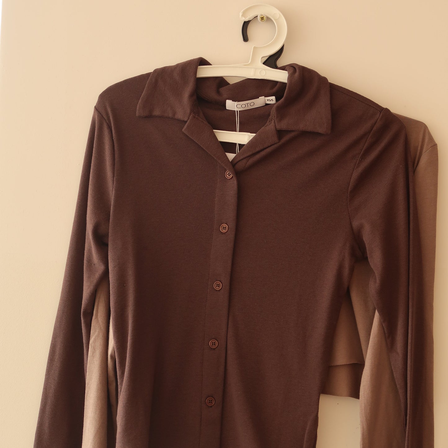 LIGHT BUTTON UP SHIRT 039 COCOA