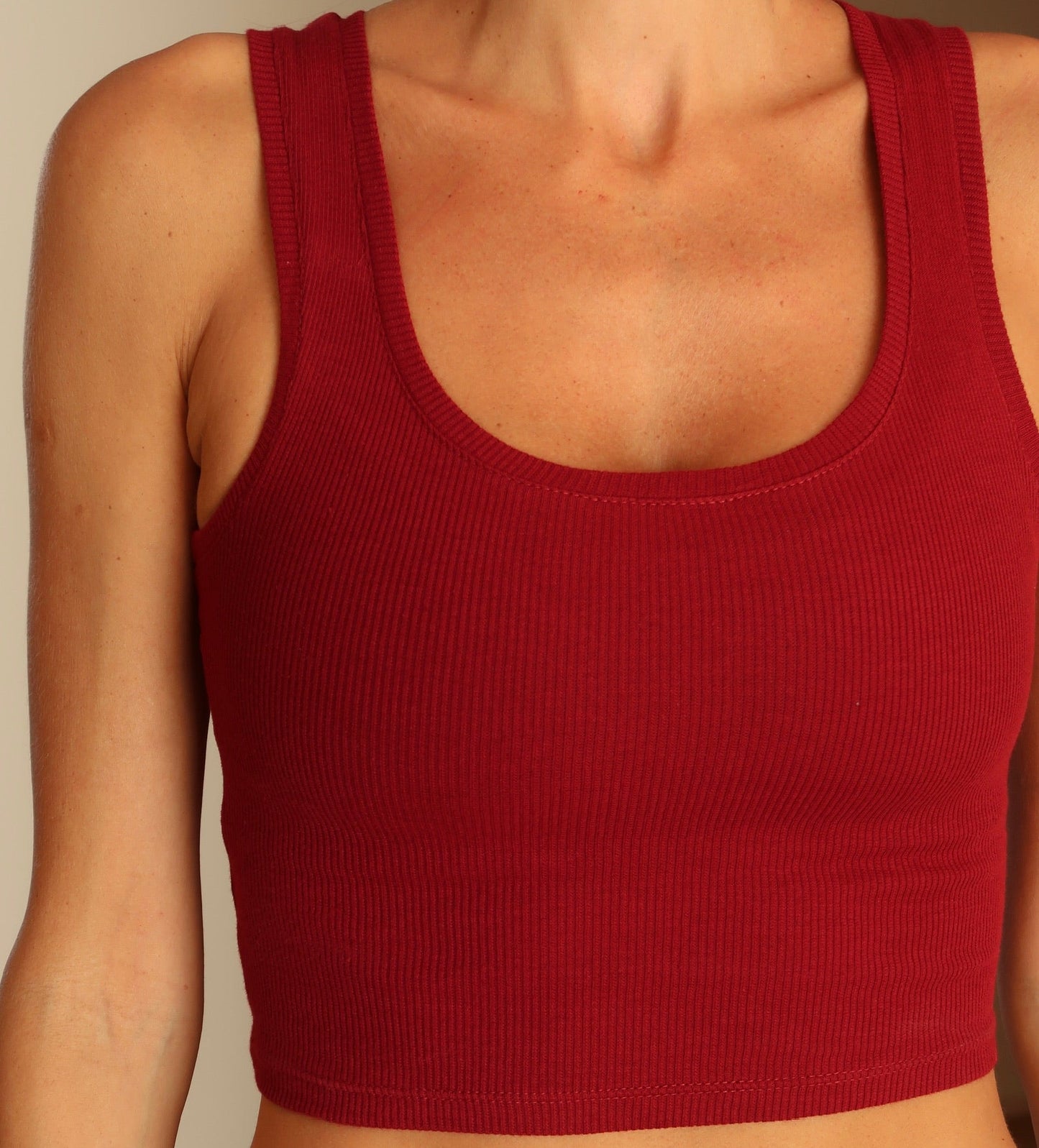 KIM TANK TOP 025 CRANBERRY