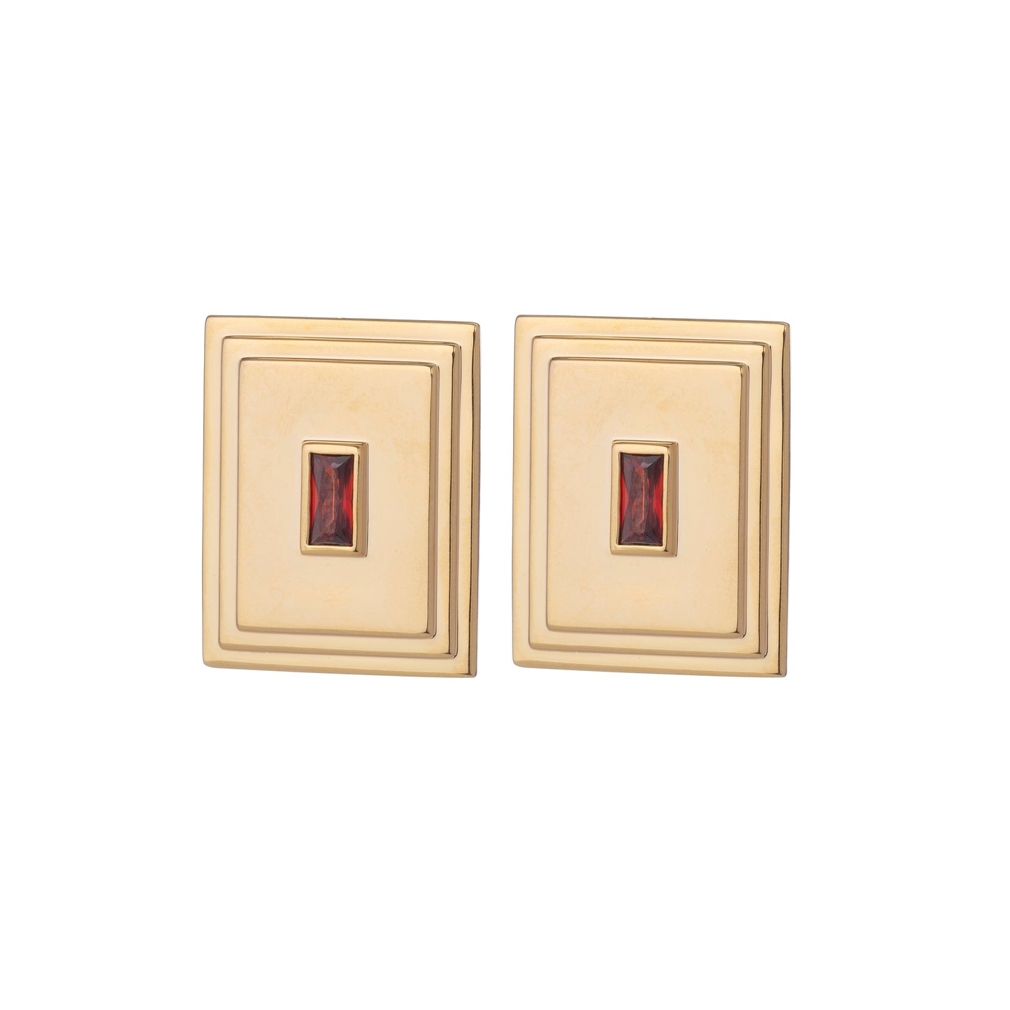 MAROON PLAZA EARRINGS