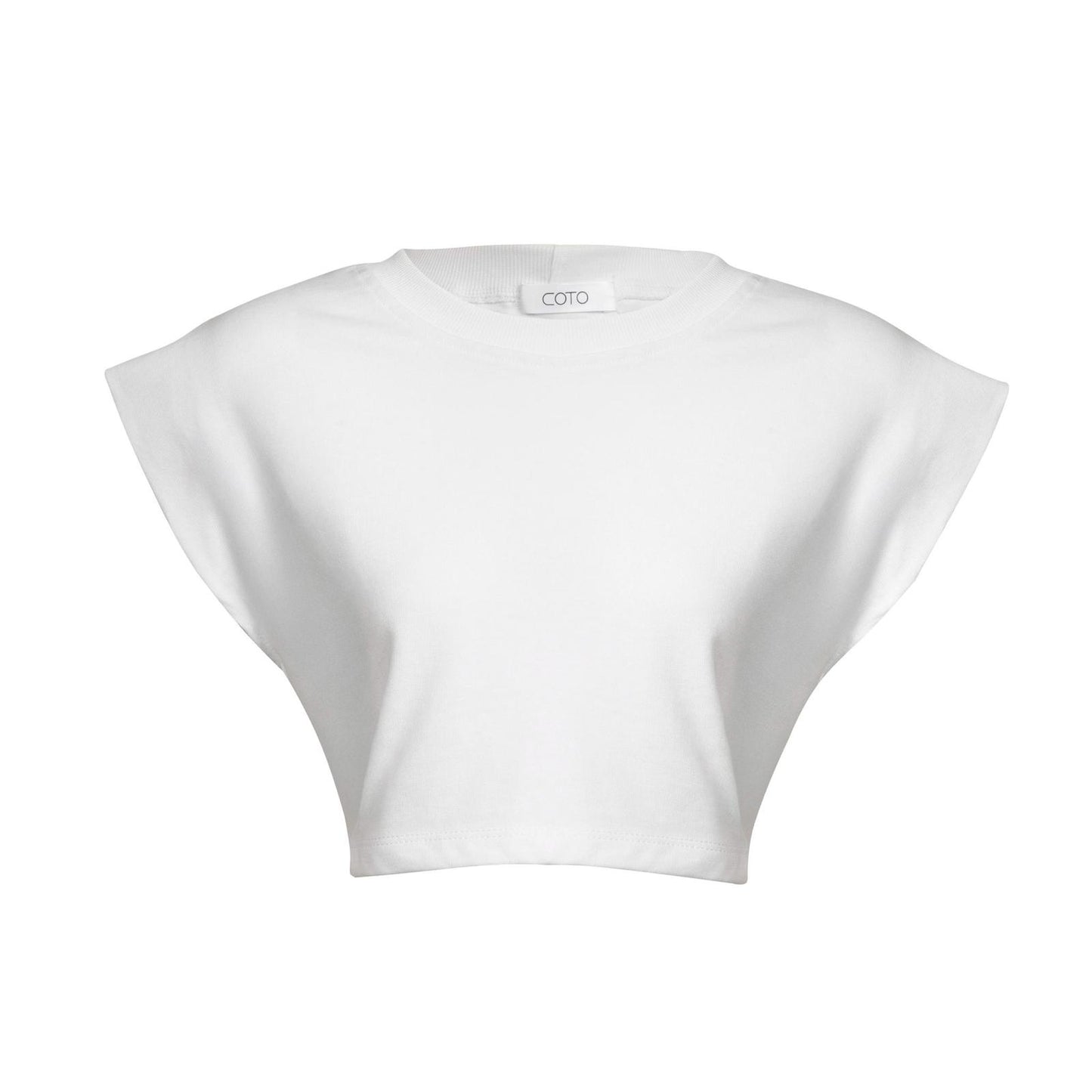 BOLD CROP TANK 037 WHITE