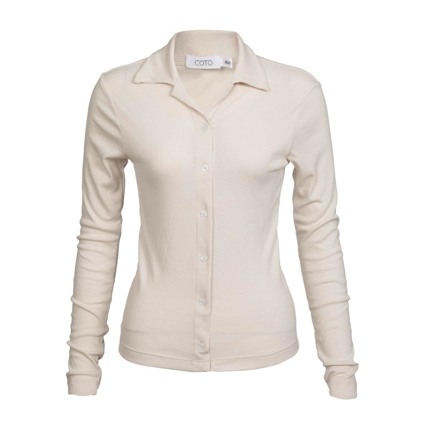 LIGHT BUTTON UP SHIRT 039 SAND