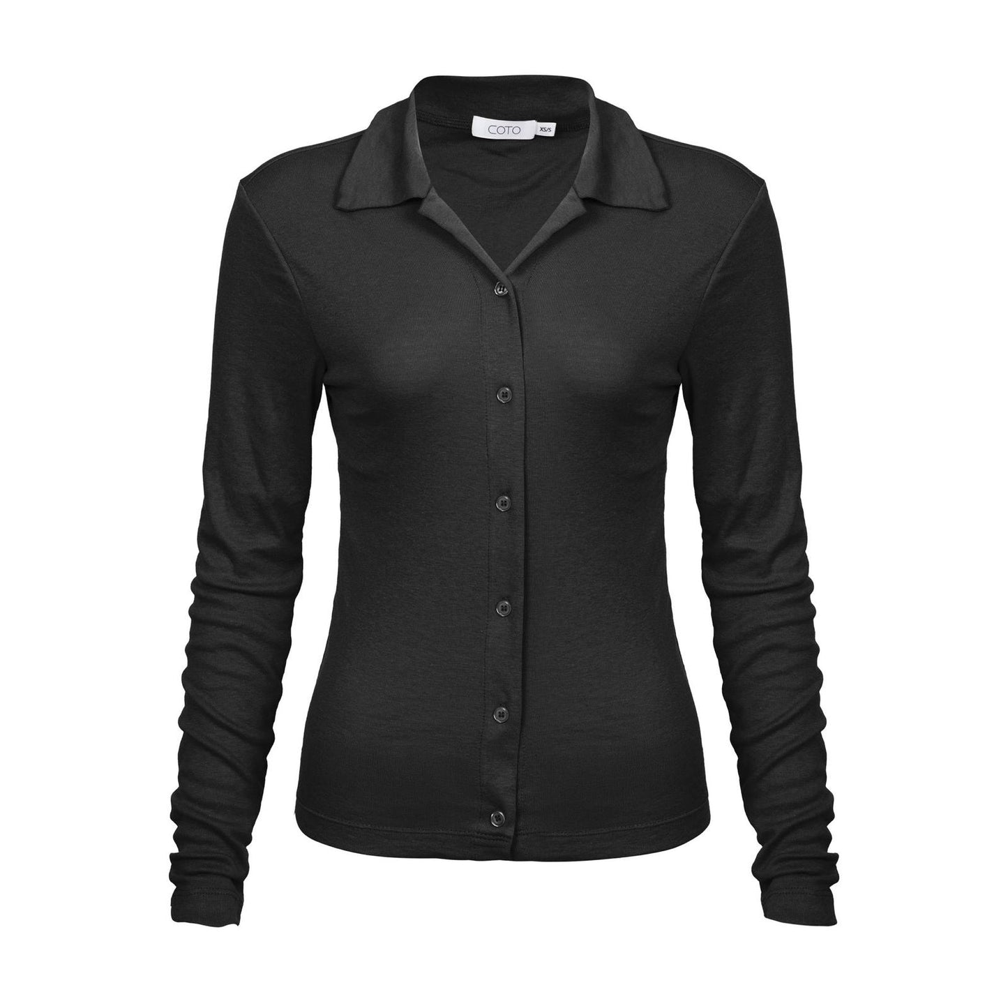 LIGHT BUTTON UP SHIRT 039 BLACK