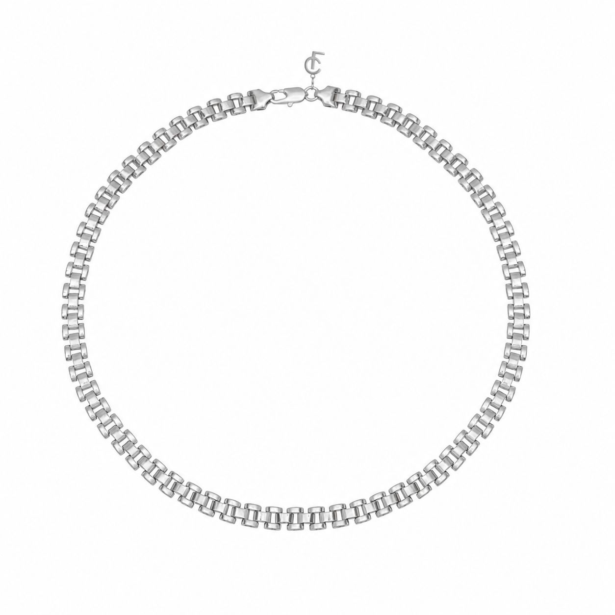 SILVER VINTAGE CHAIN NECKLACE