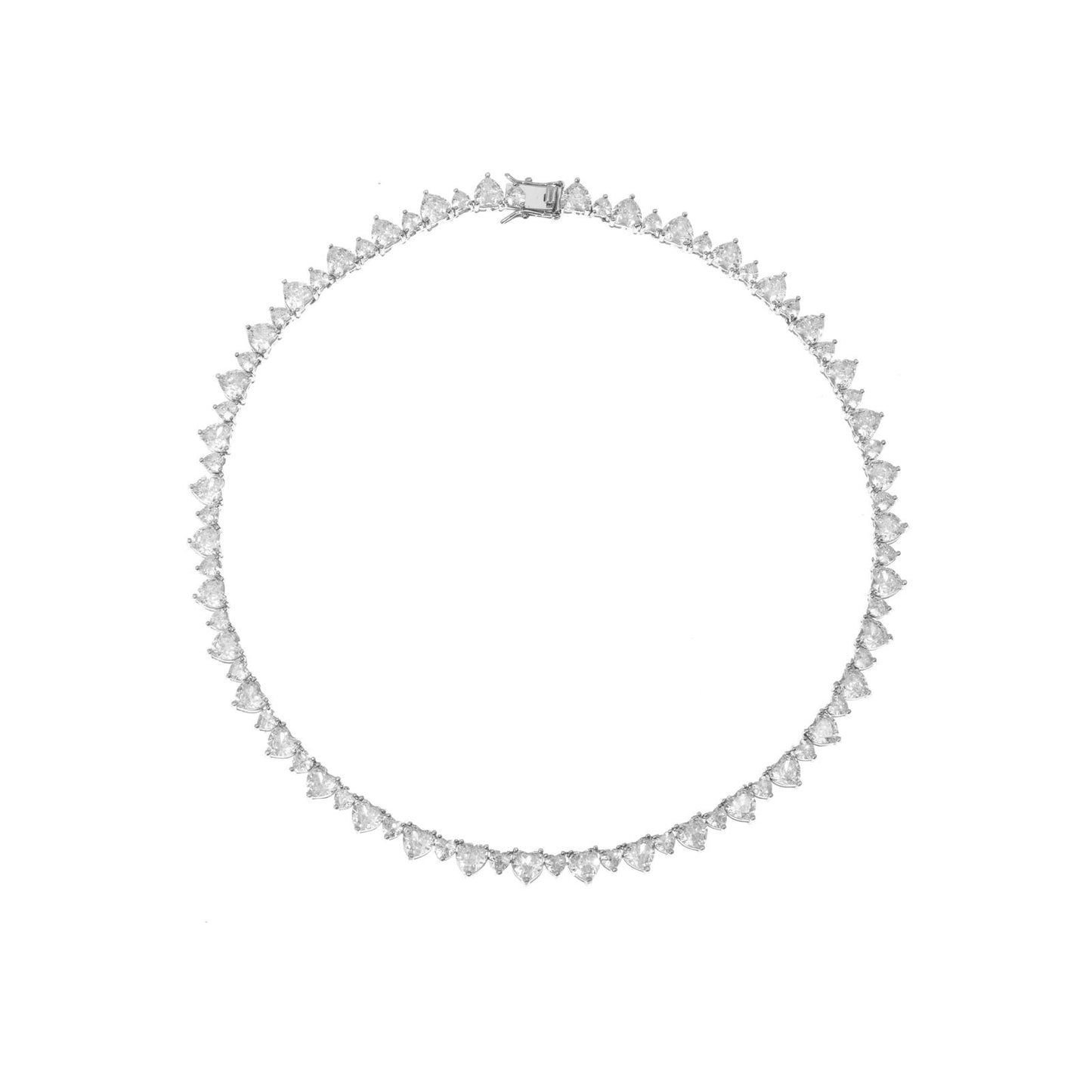 SILVER QUEEN TENNIS NECKLACE