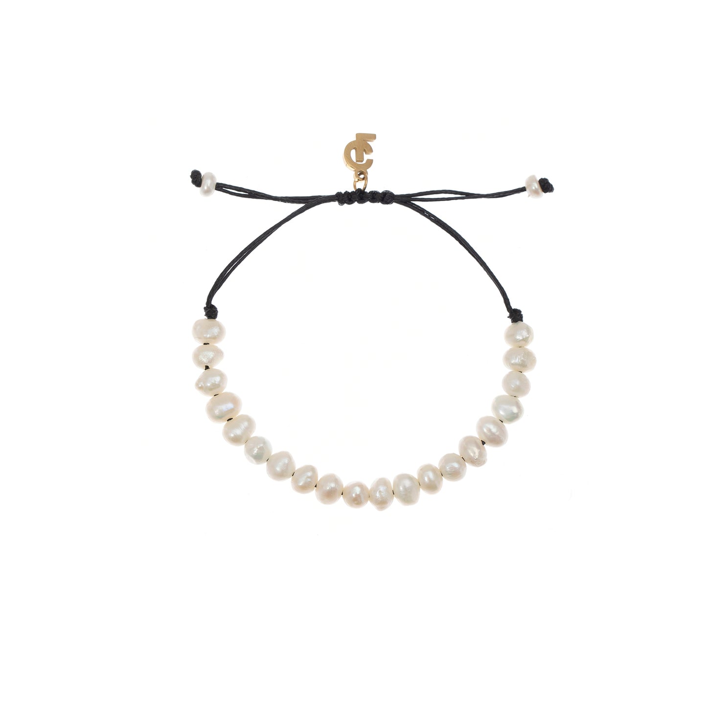 BLACK 20 PEARLS BRACELET