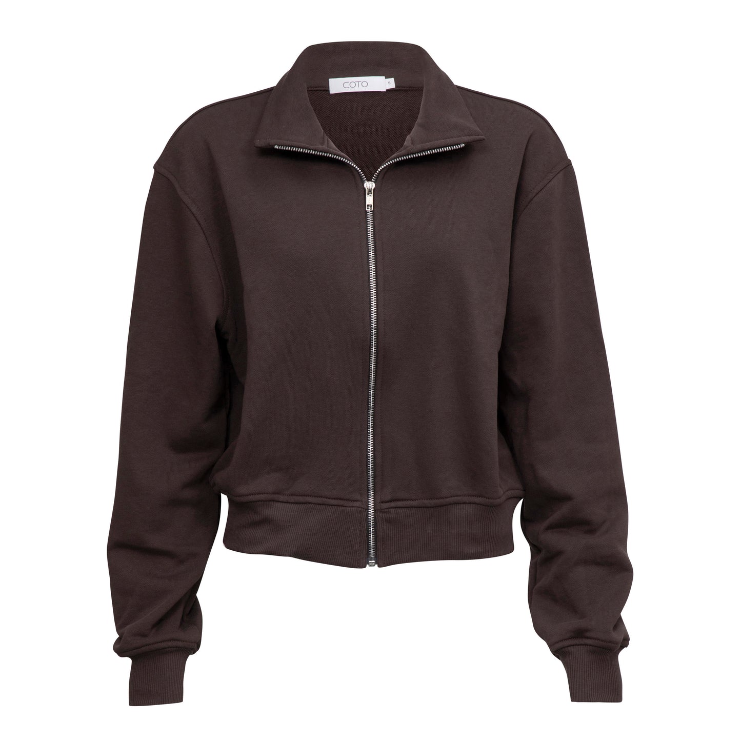 ZIP POLO SWEATSHIRT 050 COCOA - PRE ORDER