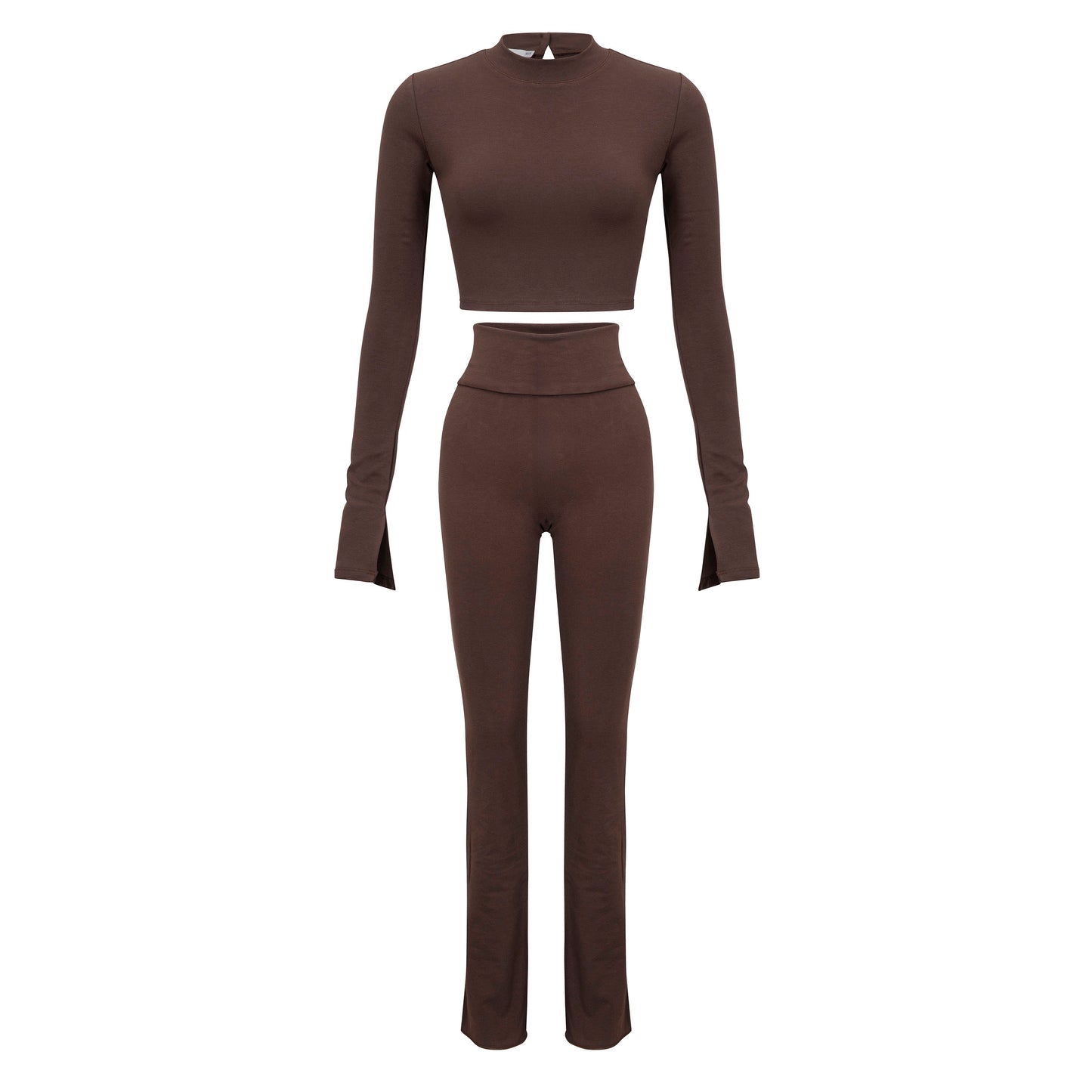 SOFT MOCK NECK LONG SLEEVE 052 COCOA
