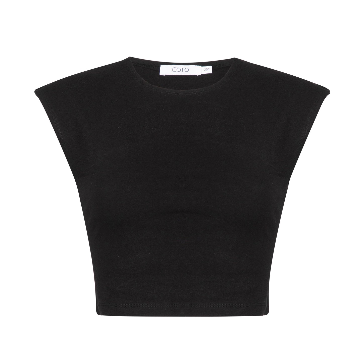 SOFT CROPPED TEE 042 BLACK