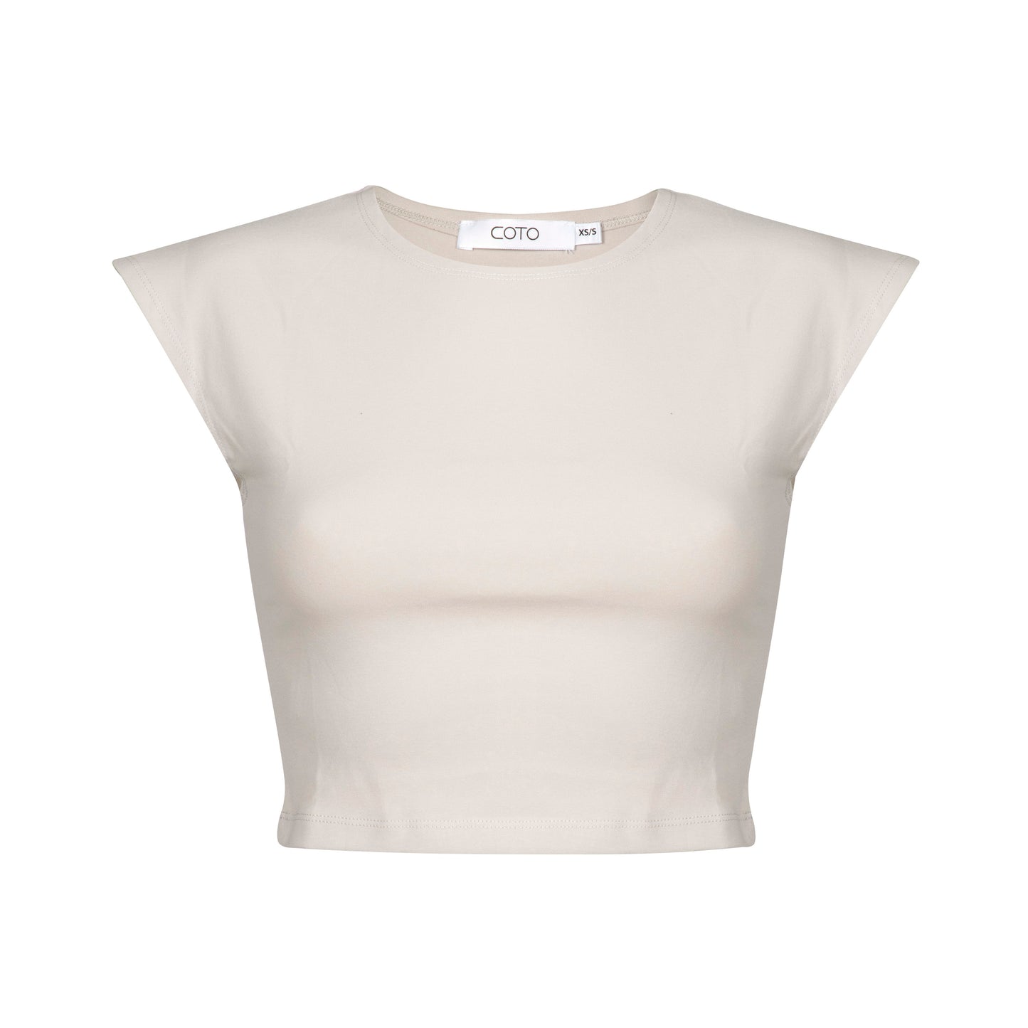 SOFT CROPPED TEE 042 STONE