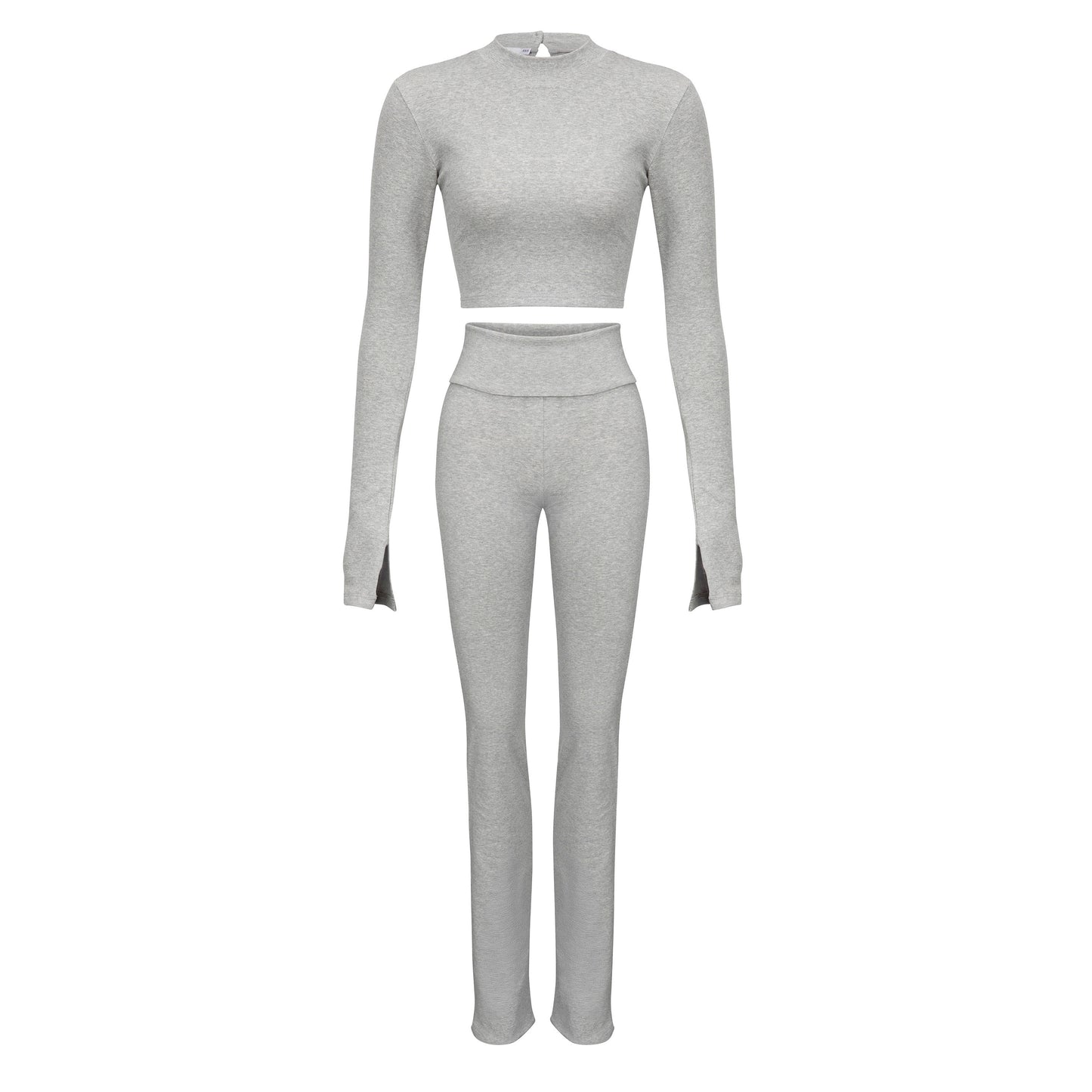 SOFT FLARED PANTS 031 MELANGE