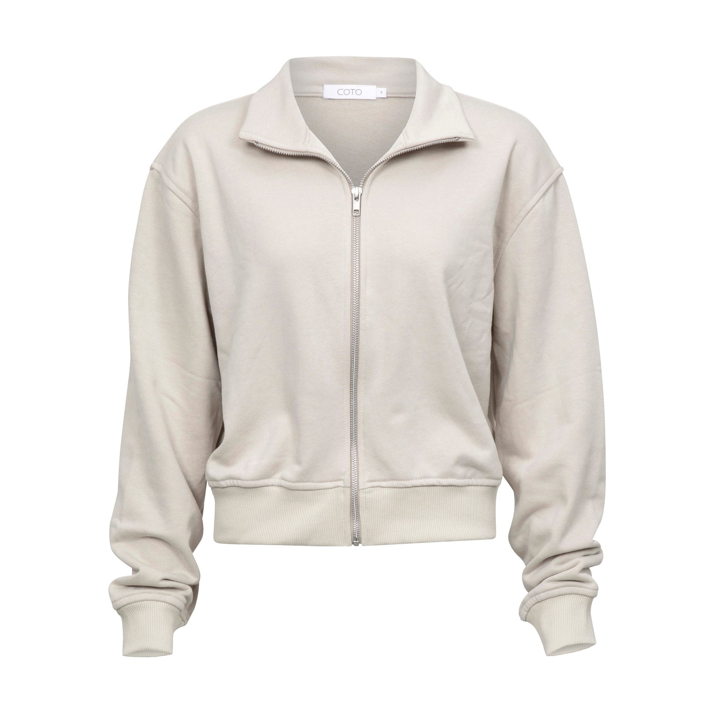 ZIP POLO SWEATSHIRT 050 SAGE - PRE ORDER