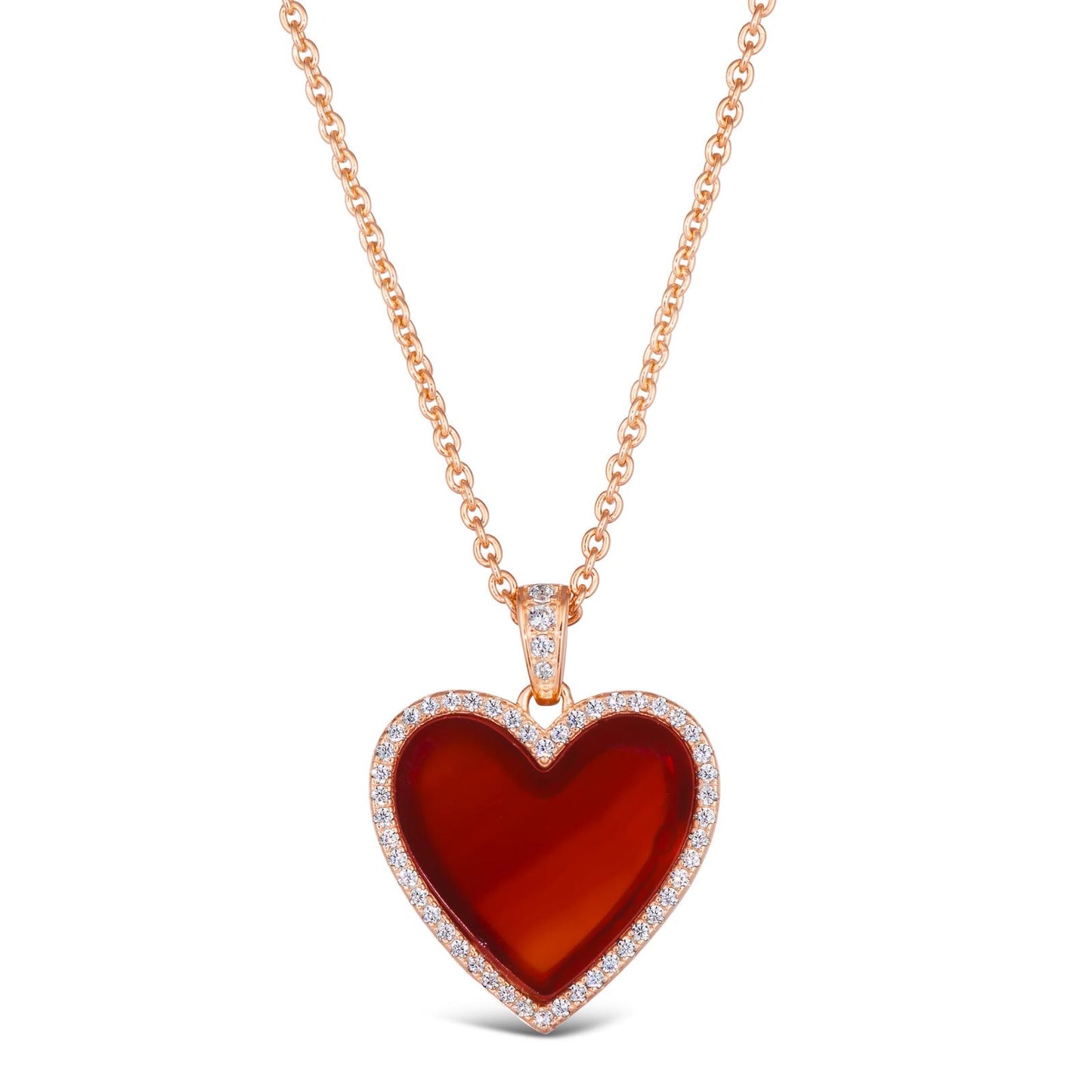 ROSE MIYA HEART NECKLACE