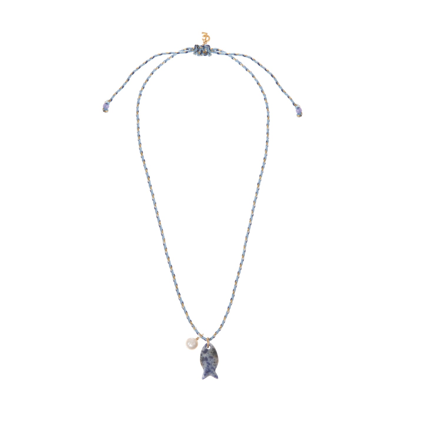 AQUAMARINE FISH NECKLACE