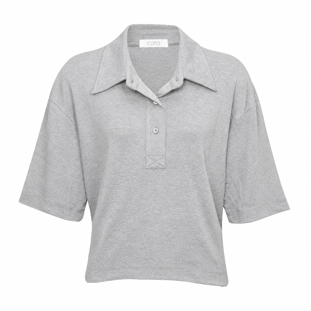 OVERSIZED POLO 020 GREY