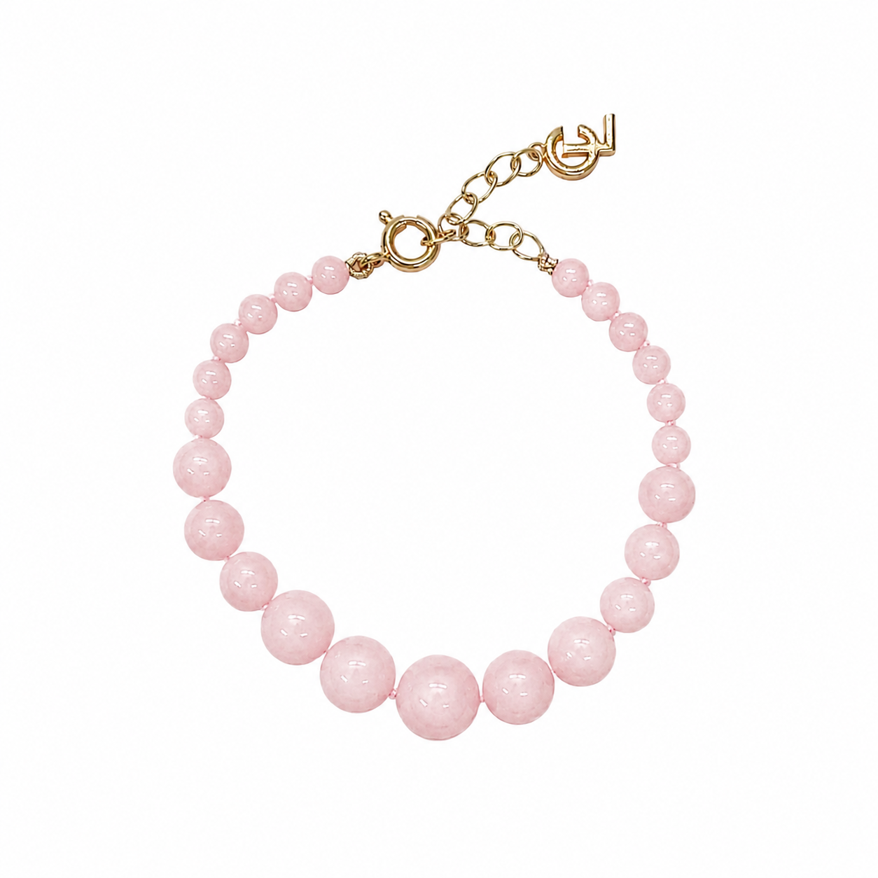 BABY PINK JADE KATE BRACELET