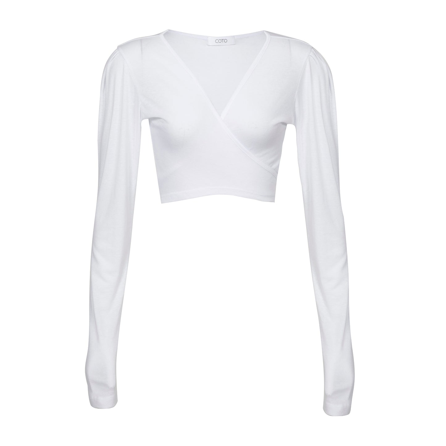 TIE CROP TOP 018 WHITE