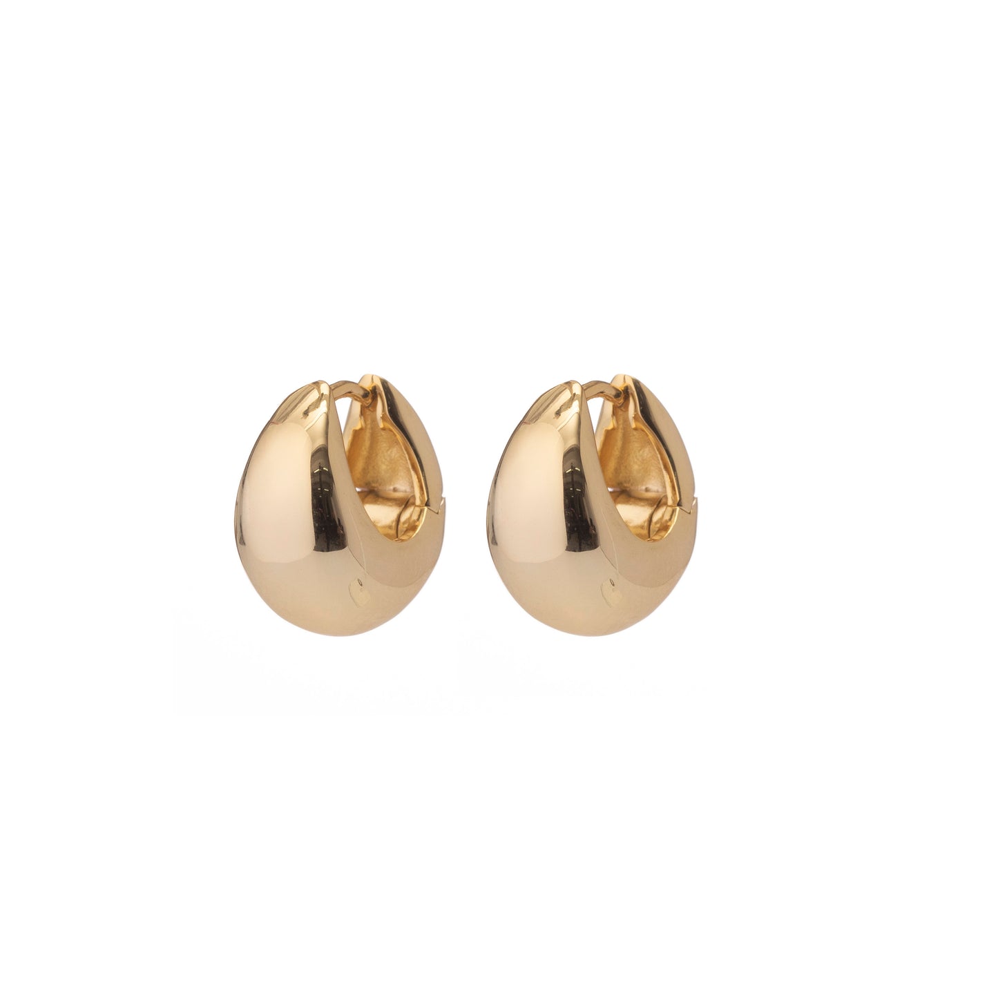 HUGGIE GOLD EARRINGS