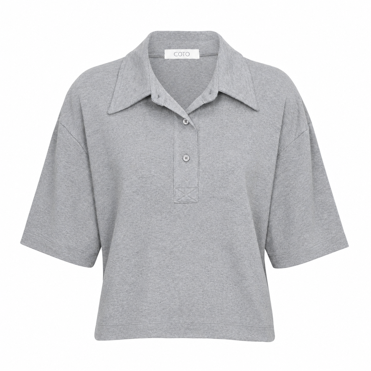 OVERSIZED POLO 020 GREY