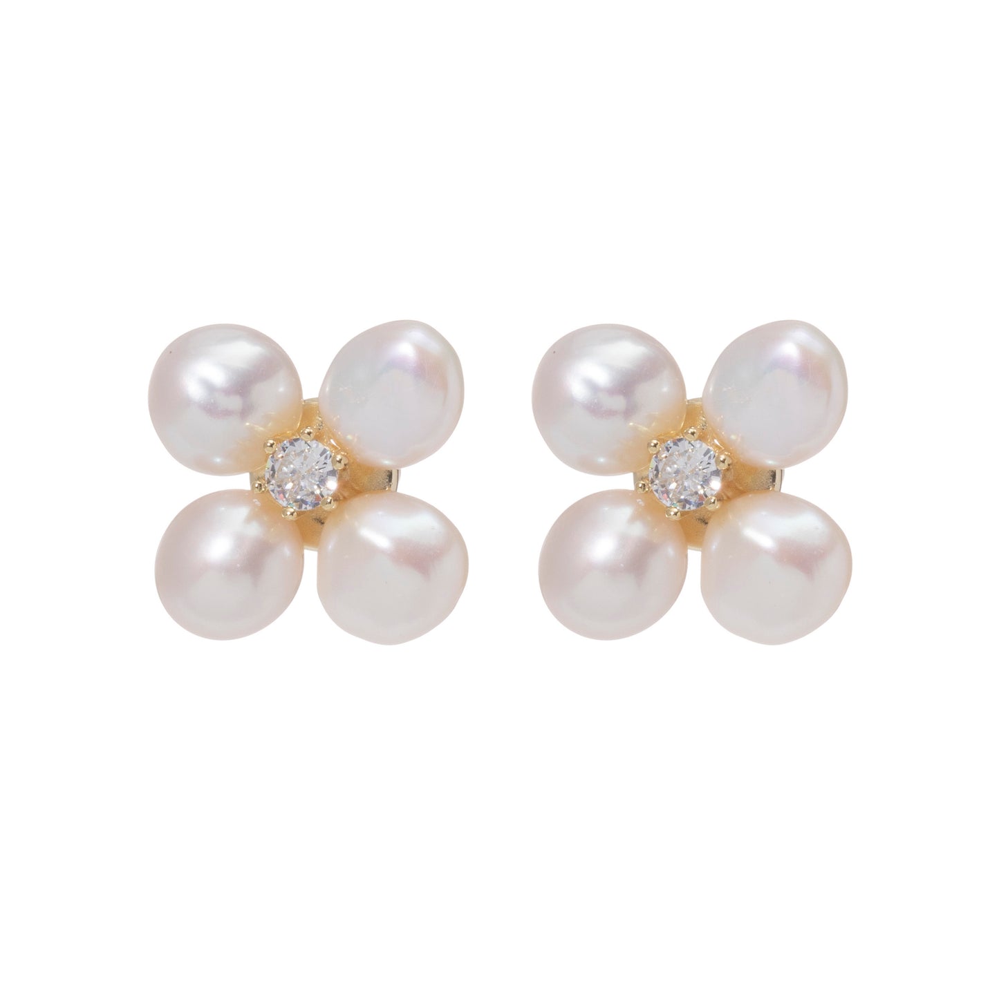 FLOWER PEARL EARRINGS