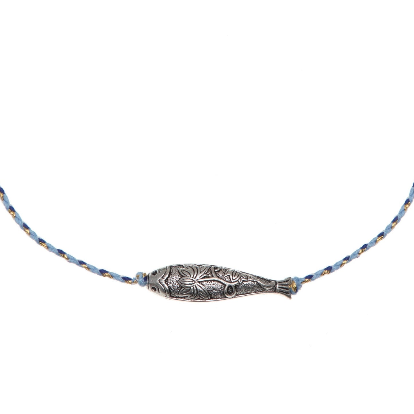 CHOKER FISH NECKLACE SILVER