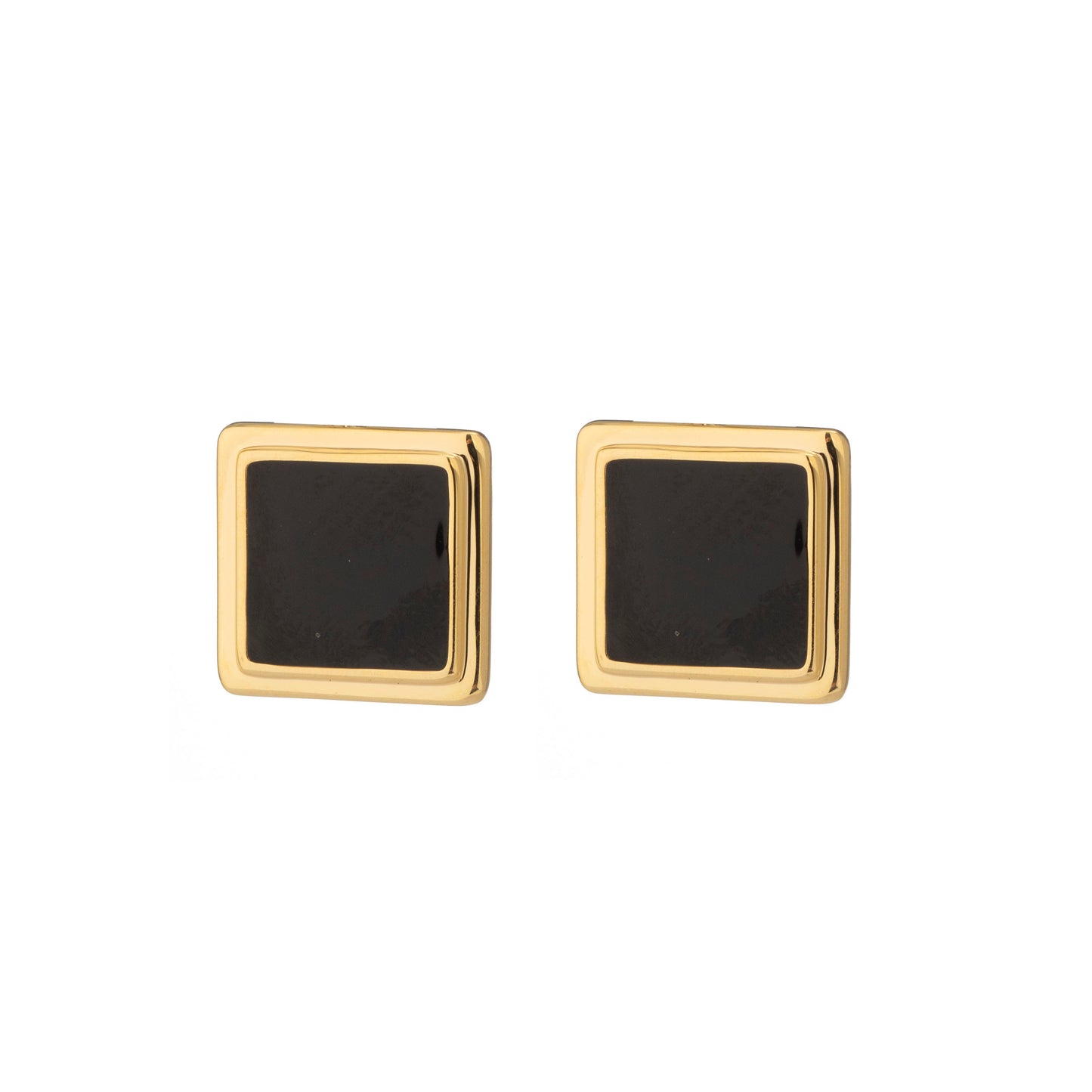 ONYX SQUARE EARRINGS