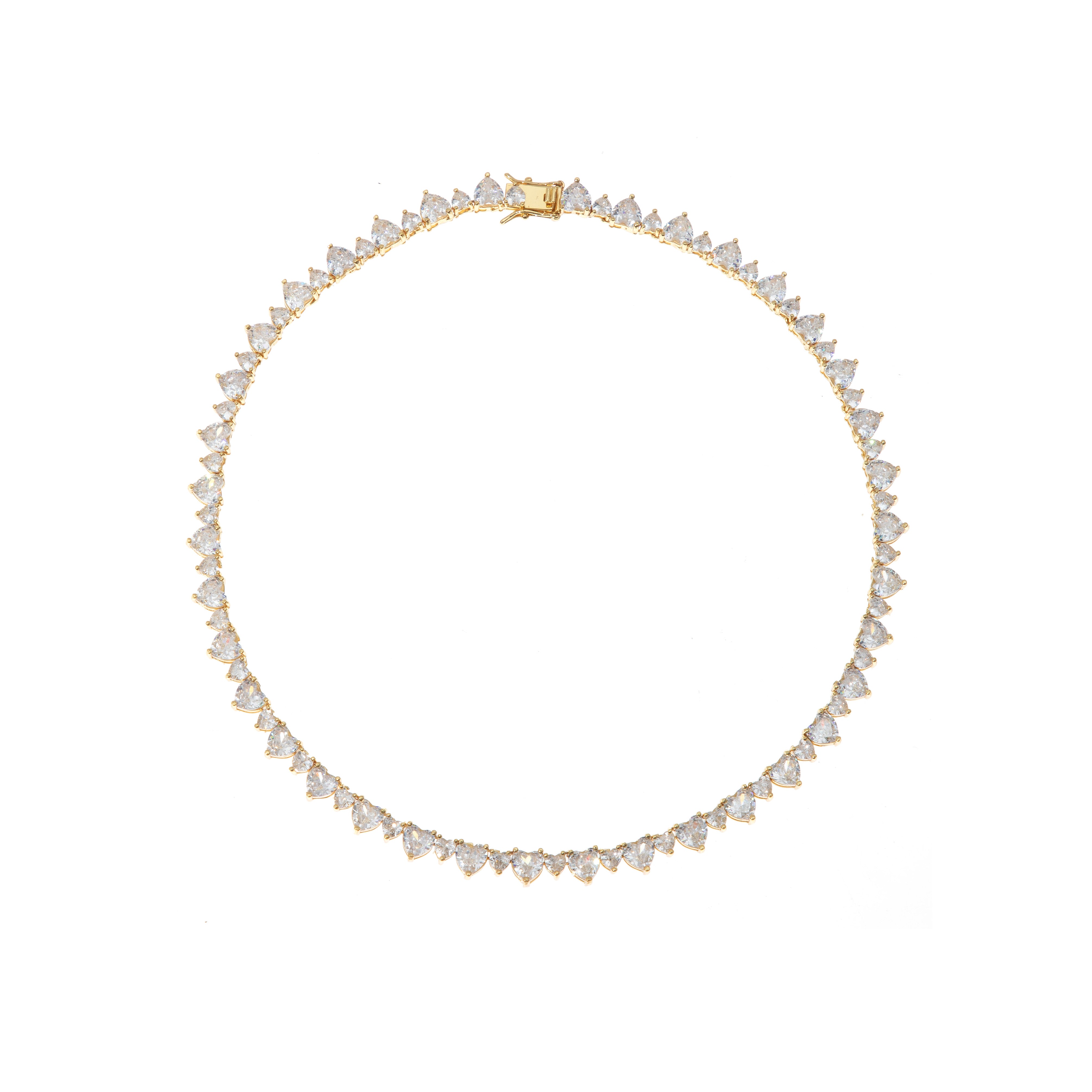 GOLD QUEEN TENNIS NECKLACE – Coconut Love