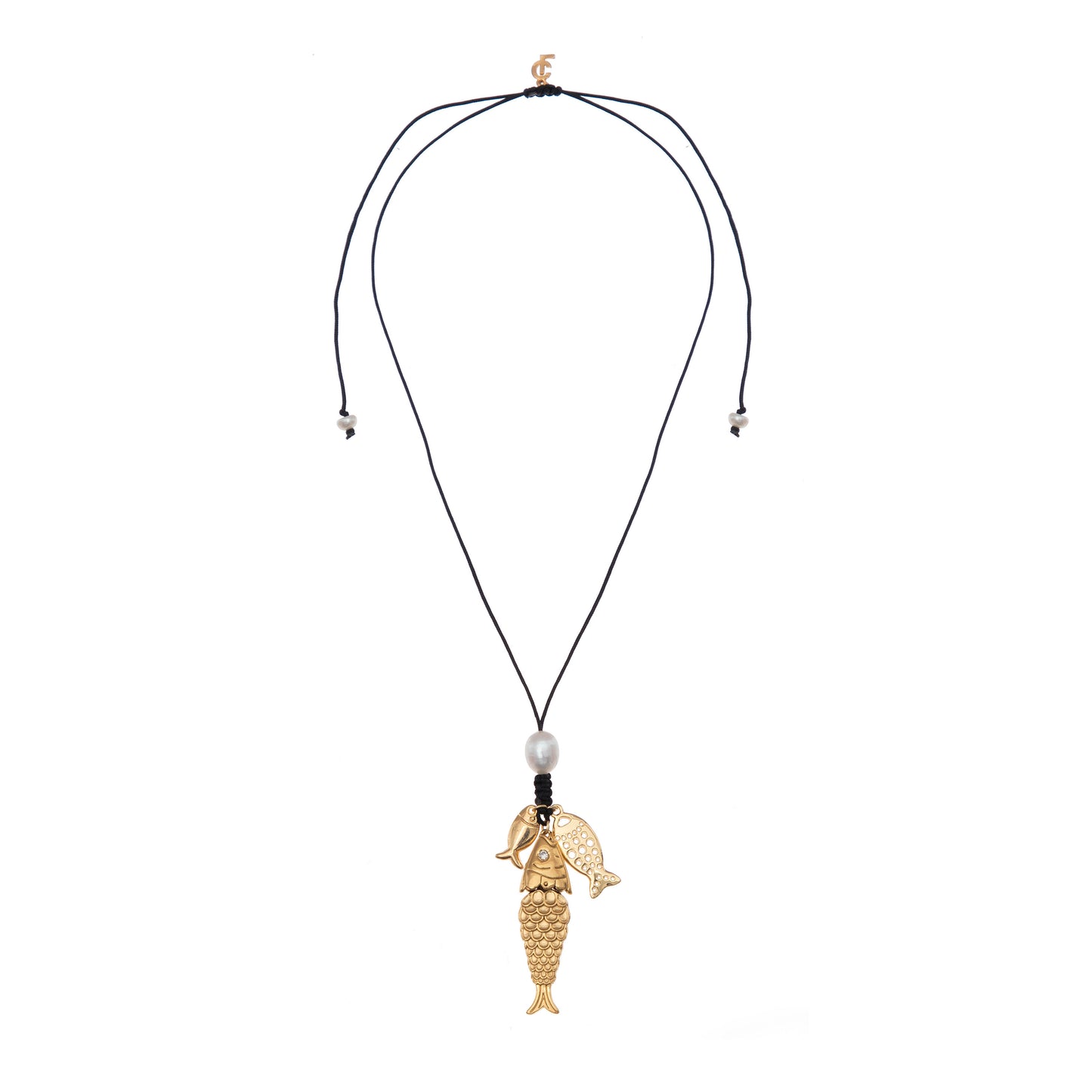 GOLDEN CATCH FISH NECKLACE