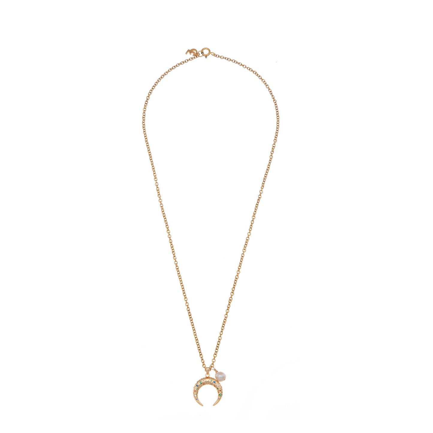 CRESCENT PEARL NECKLACE