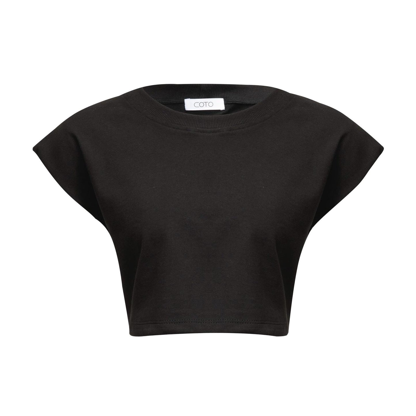 BOLD CROP TANK 037 BLACK