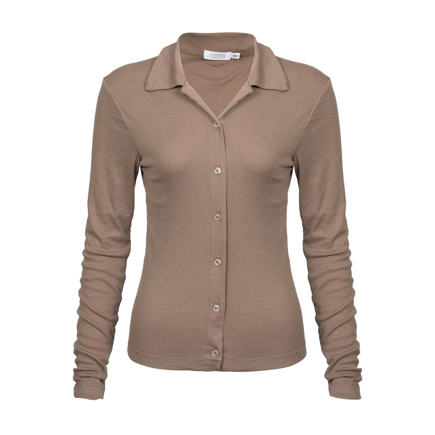 LIGHT BUTTON UP SHIRT 039 MOCHA