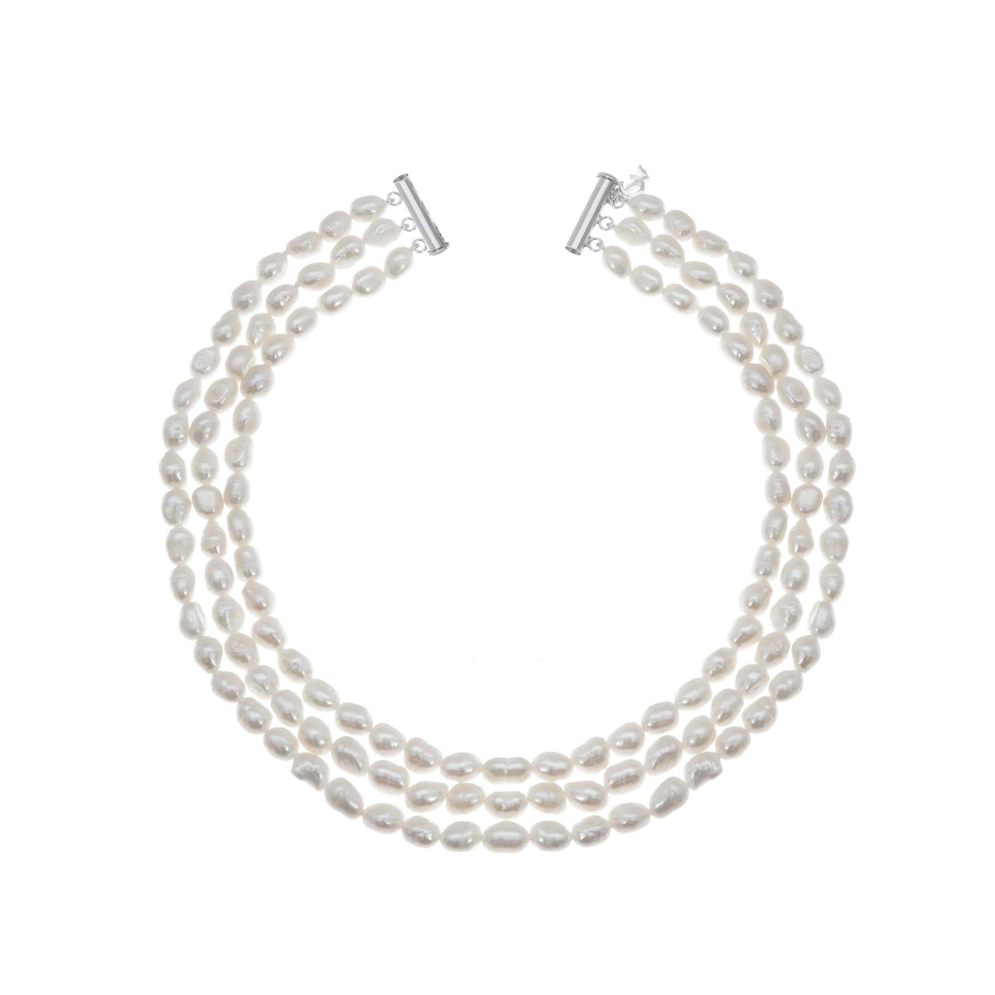 TRIPLE WHITE NECKLACE 5