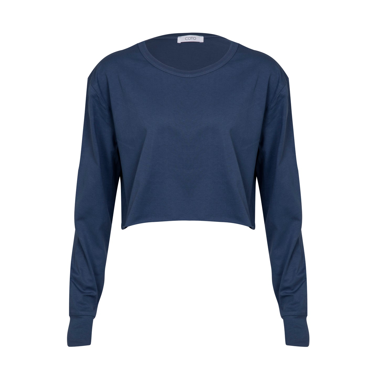 CROP TOP LONG SLEEVE 014 BLUE