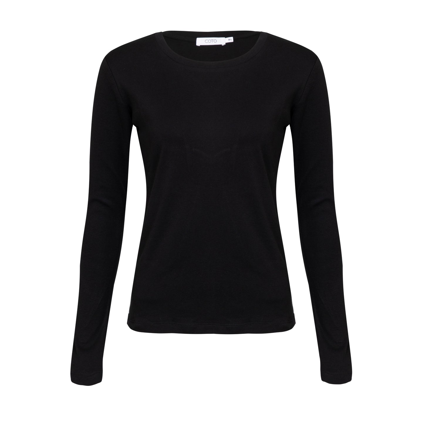 F-RIB LONG SLEEVE 015 BLACK