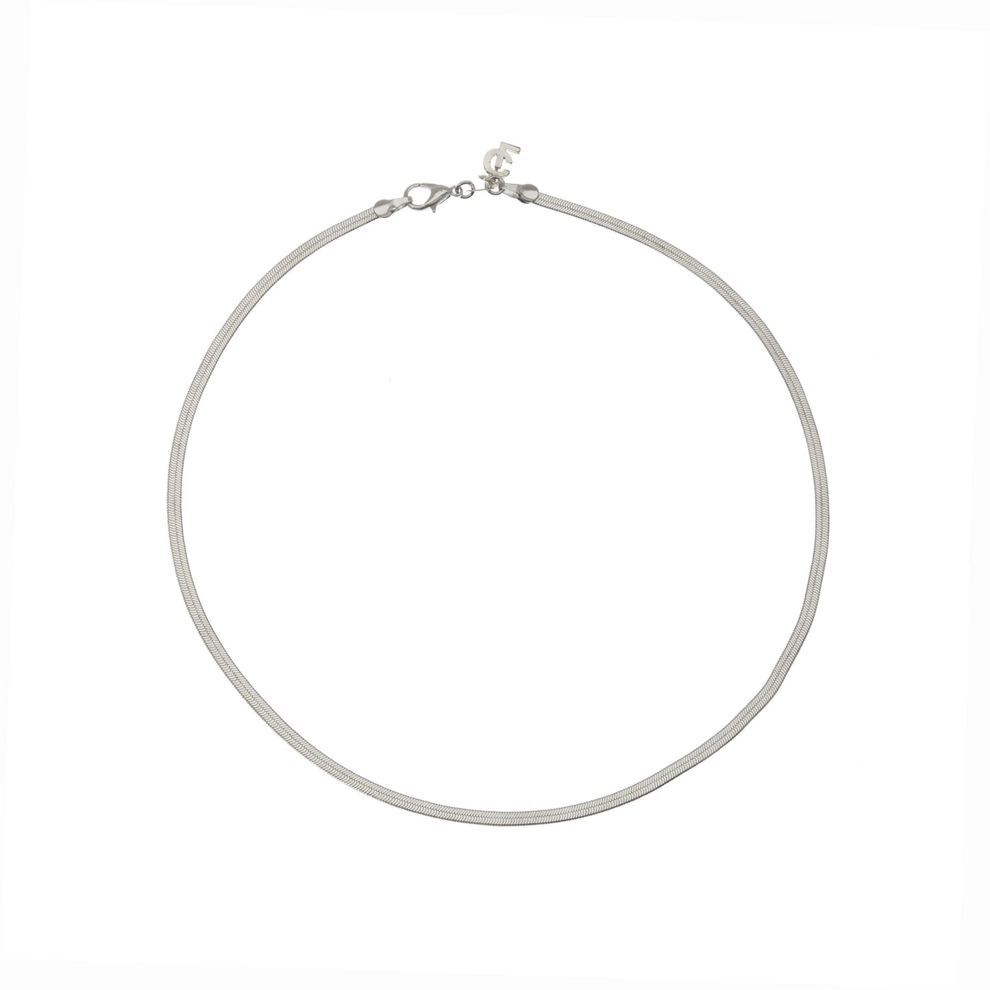 SILVERING THIN NECKLACE